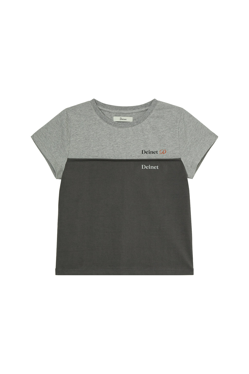 Deinet - Layered Contrast T-Shirt (Melange Grey) product image 1 | TRAB K-Fashion Australia