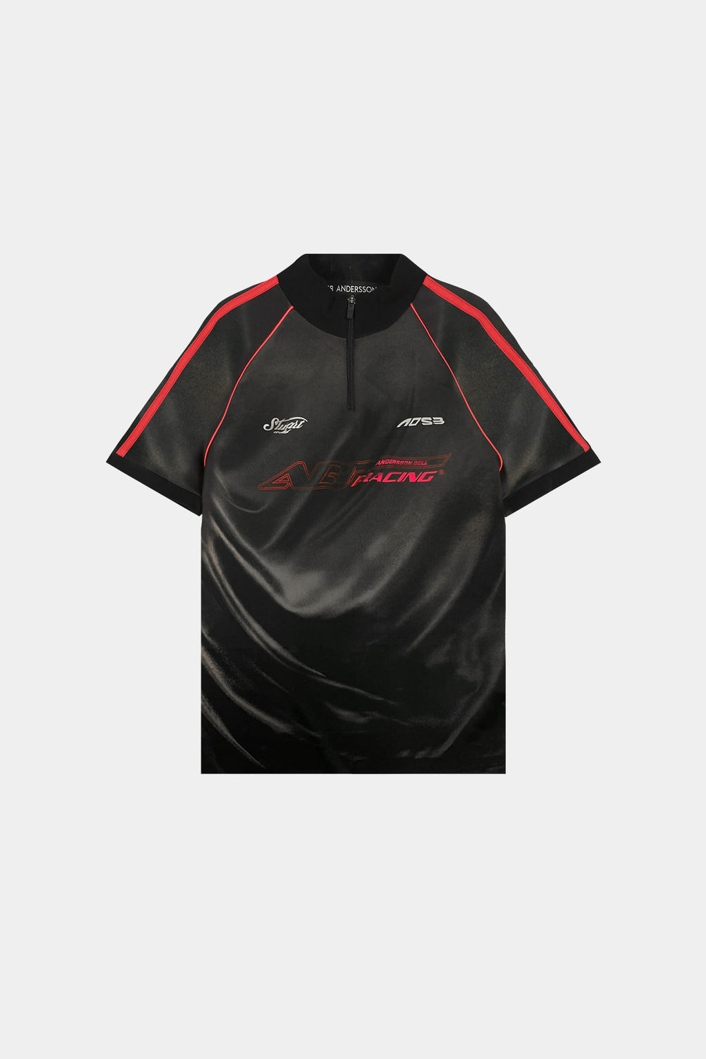 Andersson Bell - Printed Racing Zip-Up Top (Black) product image 7 | TRAB K-Fashion Australia