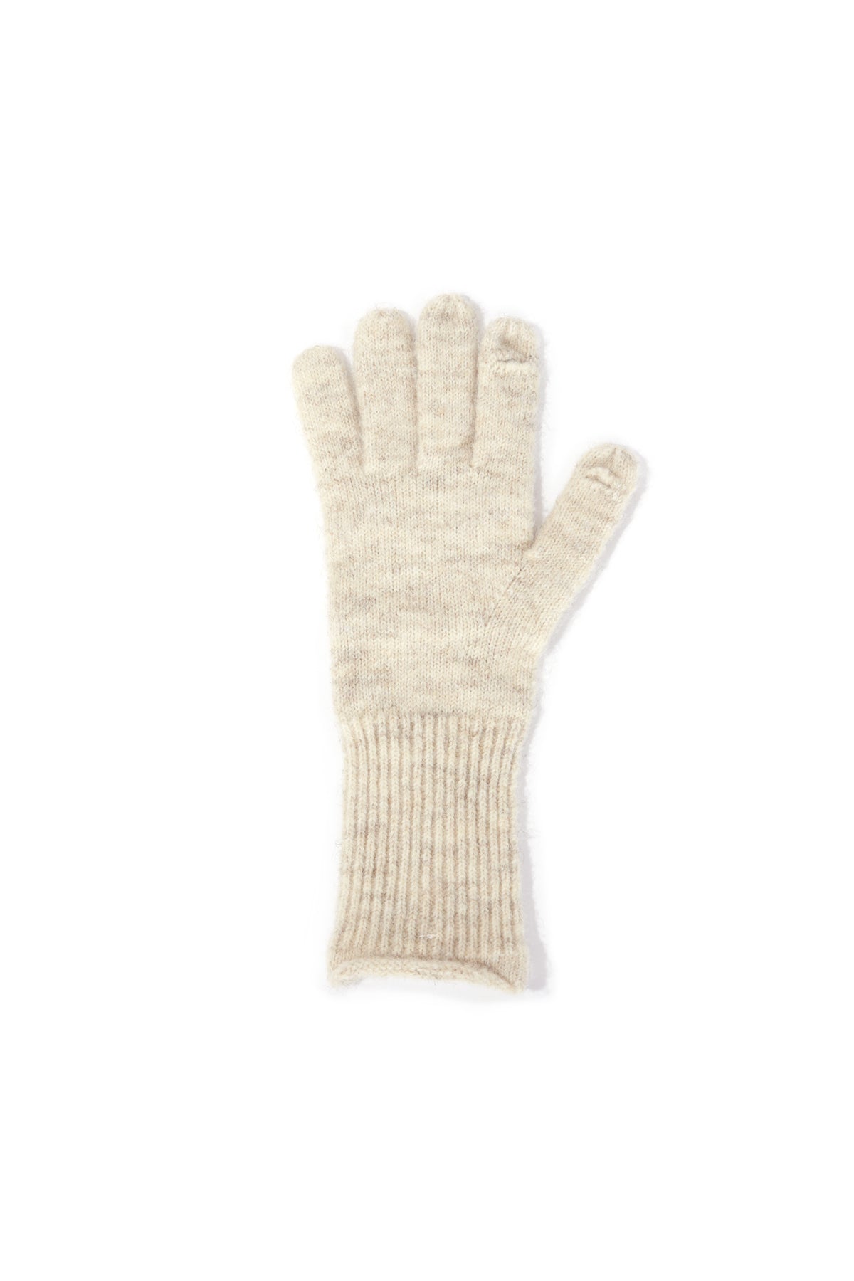 Matin Kim - Finger Hole Knit Gloves (Beige) product image 3 | TRAB K-Fashion Australia