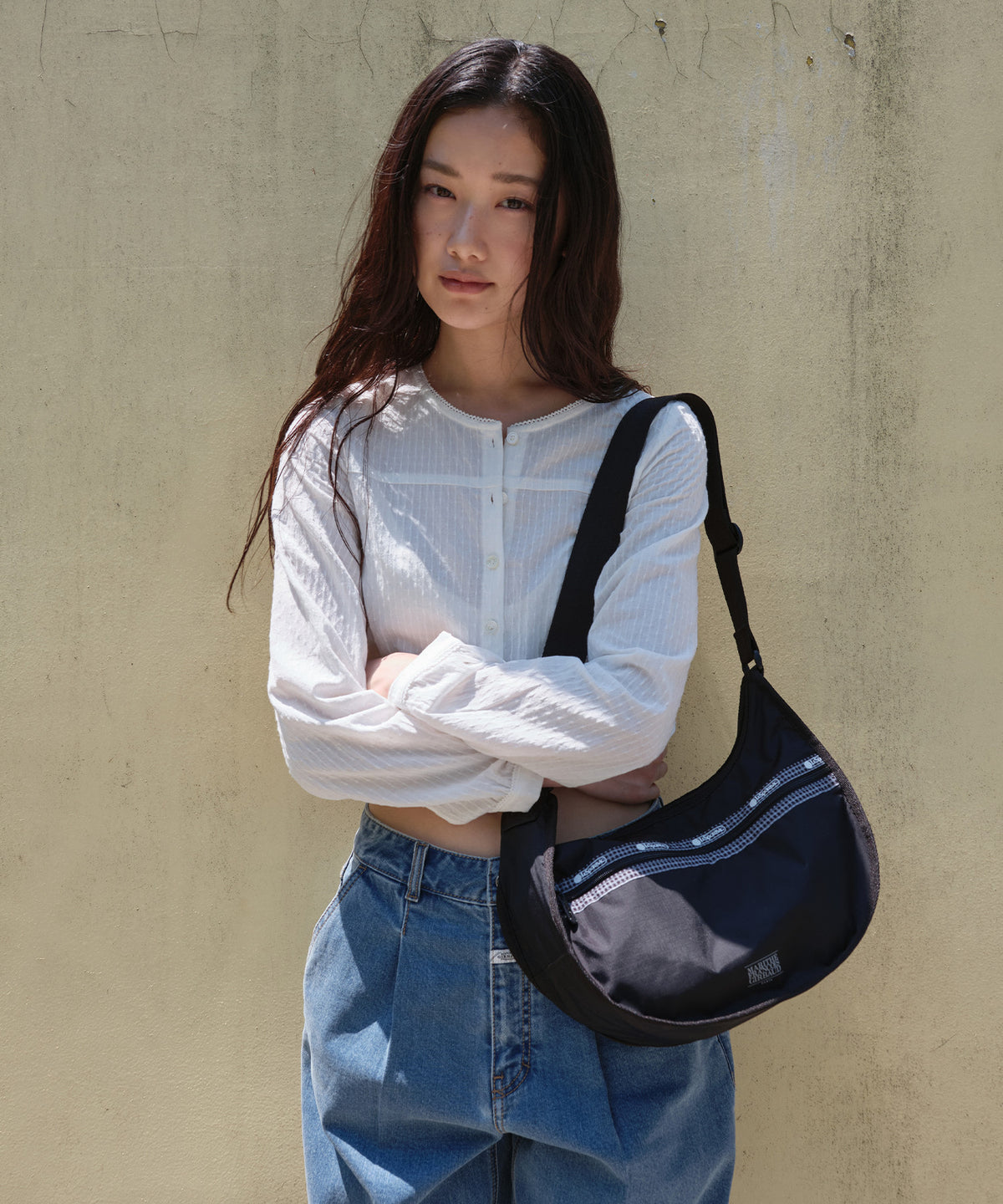 Marithe & Francois Girbaud - Marithe X Lesportsac Everyday Hobo (Black) product image 1 | TRAB K-Fashion Australia