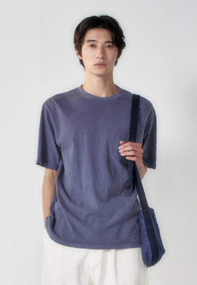 Art if acts - Garment Dyed Slub Pocket T-Shirt (French Blue) product image 1 | TRAB K-Fashion Australia