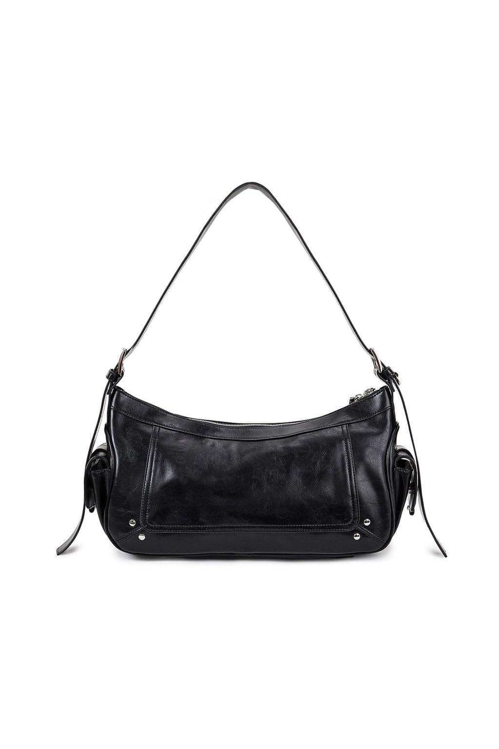 Matin Kim - Rivet Point Quad Shoulder Bag (Black) product image 5 | TRAB K-Fashion Australia