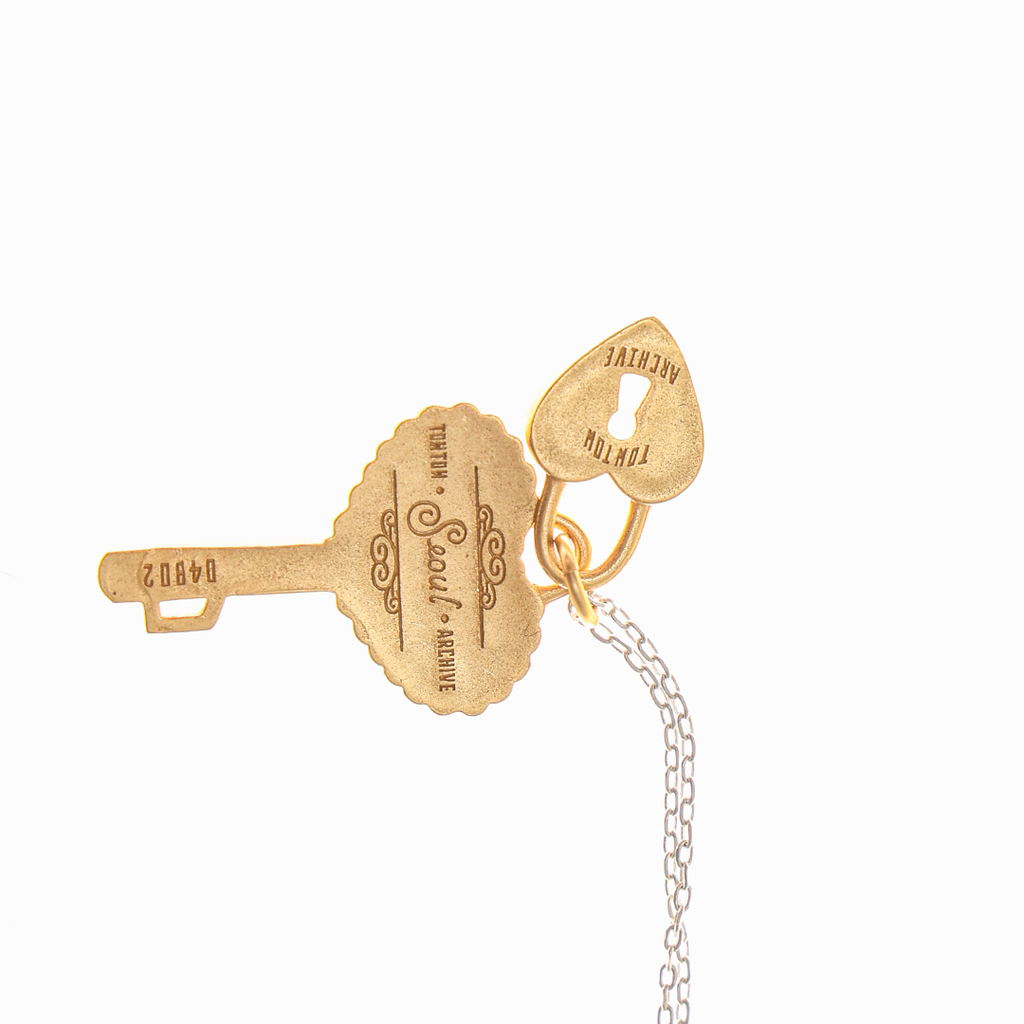 Towtow Archive - Oldy Hotel Key Pendant Necklace Silver & (Gold) product image 5 | TRAB K-Fashion Australia
