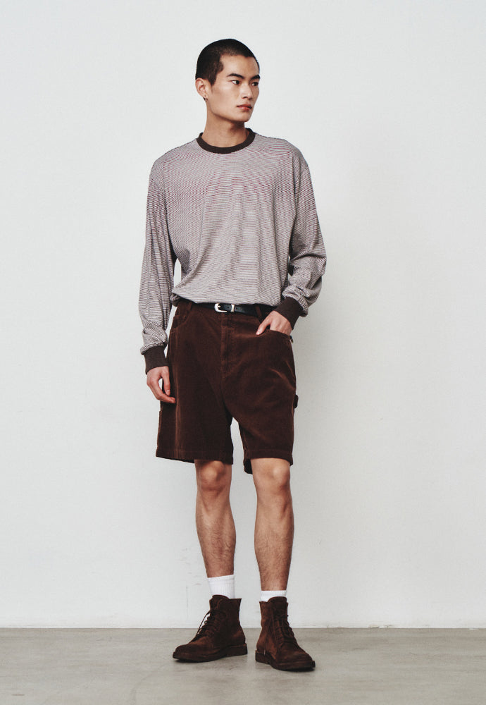 Art if acts - Washed Stripe Long Sleeve (Vintage Brown) product image 4 | TRAB K-Fashion Australia