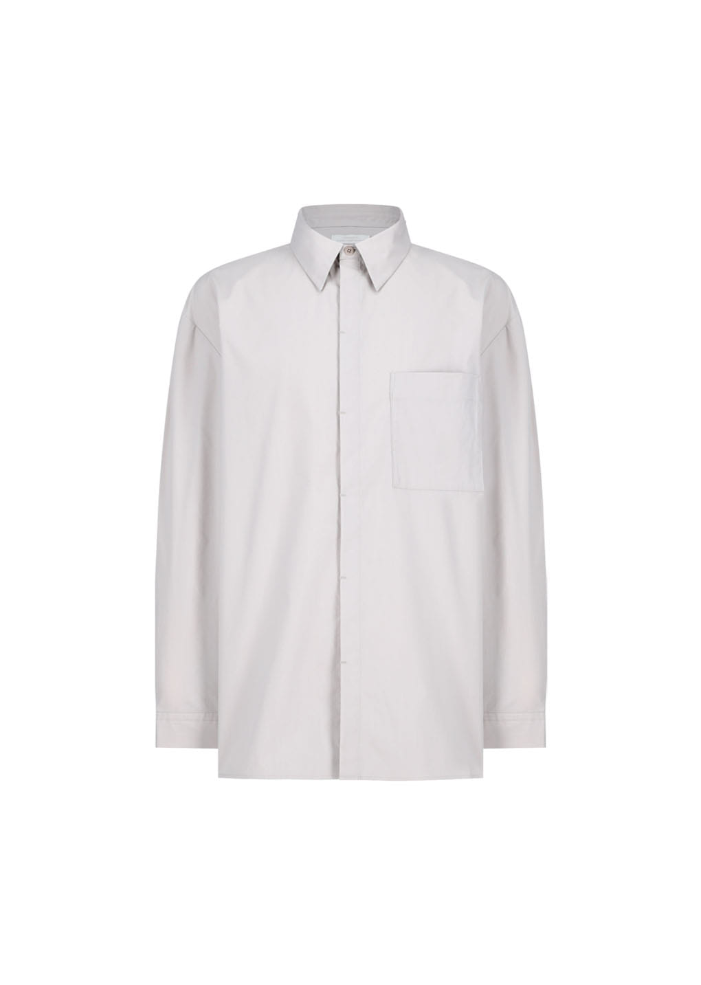 Amomento - Square Pocket Oversized Shirt (Beige) product image 2 | TRAB K-Fashion Australia