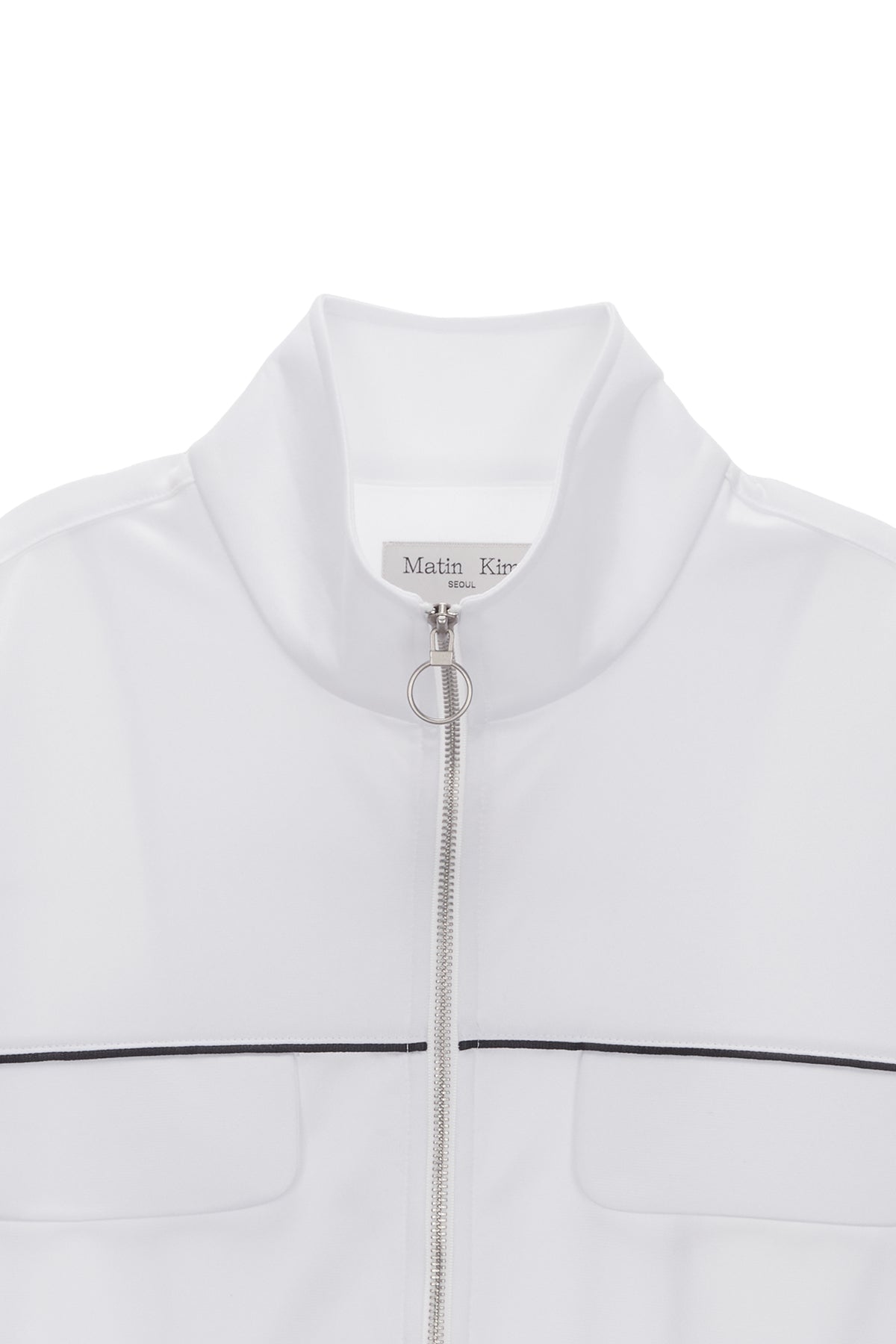 Matin Kim - Back Logo Point Track Jumper (White) product image 3 | TRAB K-Fashion Australia