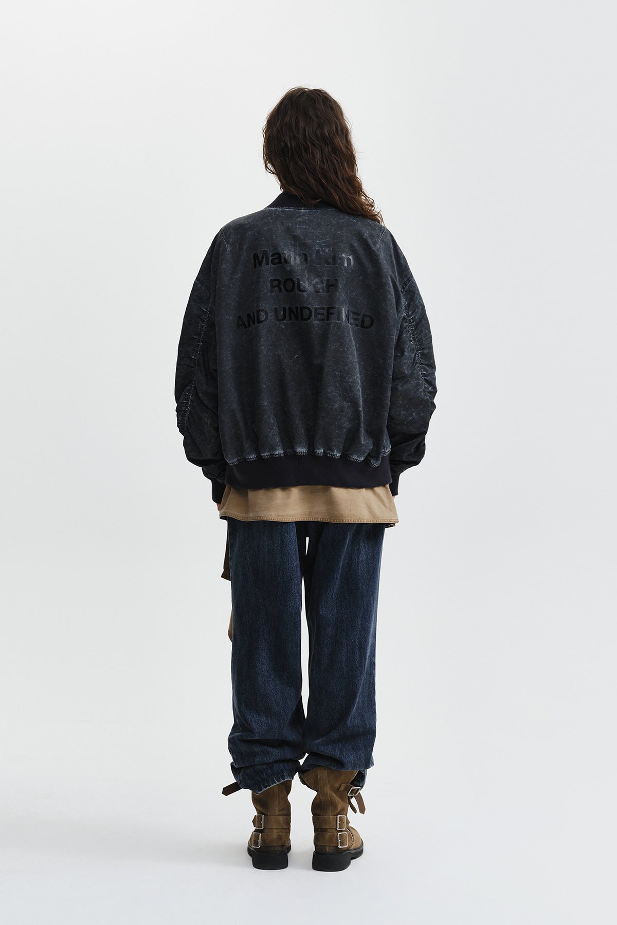 Matin Kim - Pigment Coated Back Logo Jumper (Charcoal) product image 11 | TRAB K-Fashion Australia