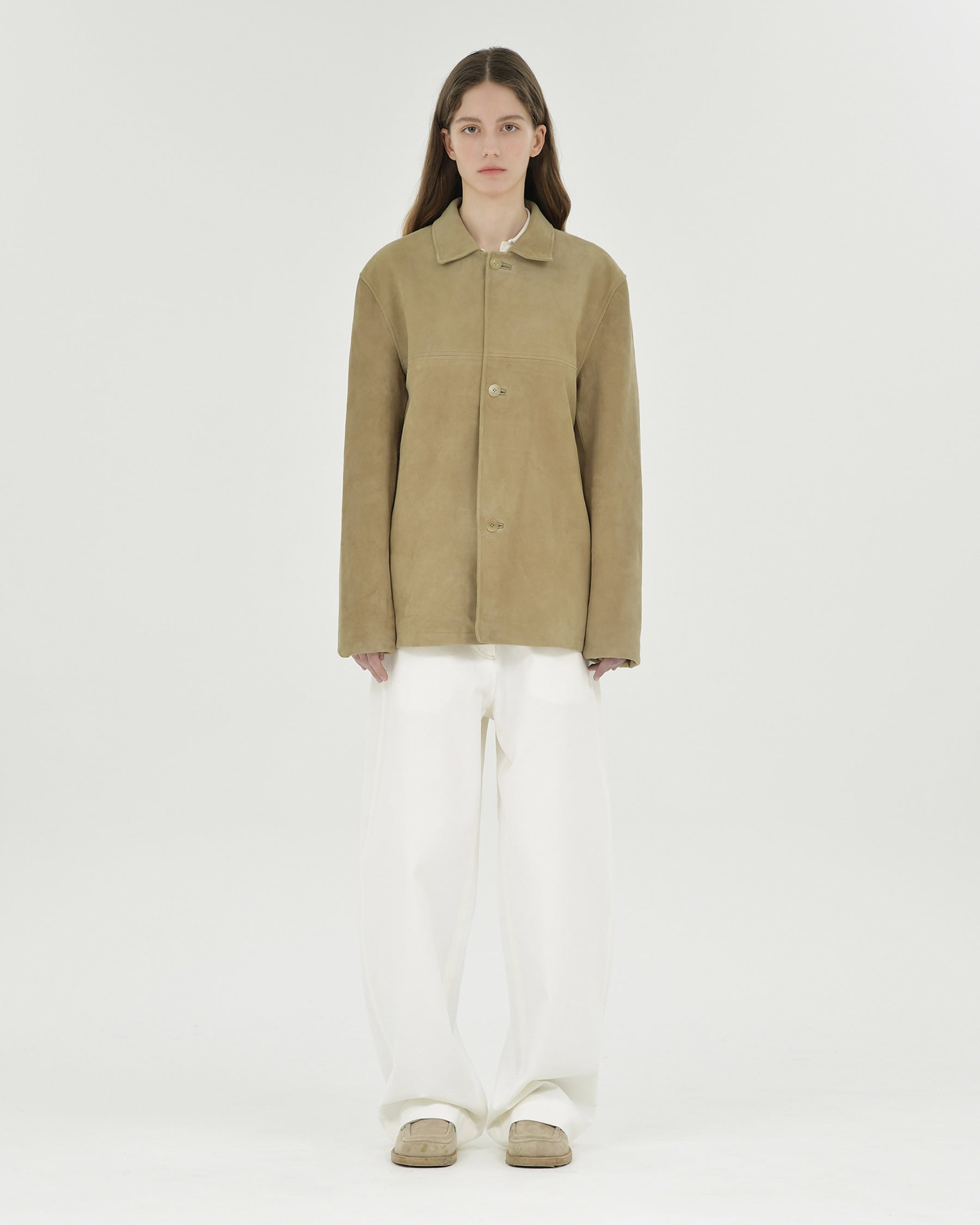 Brownyard - Suede Half Coat (Beige) product image 1 | TRAB K-Fashion Australia