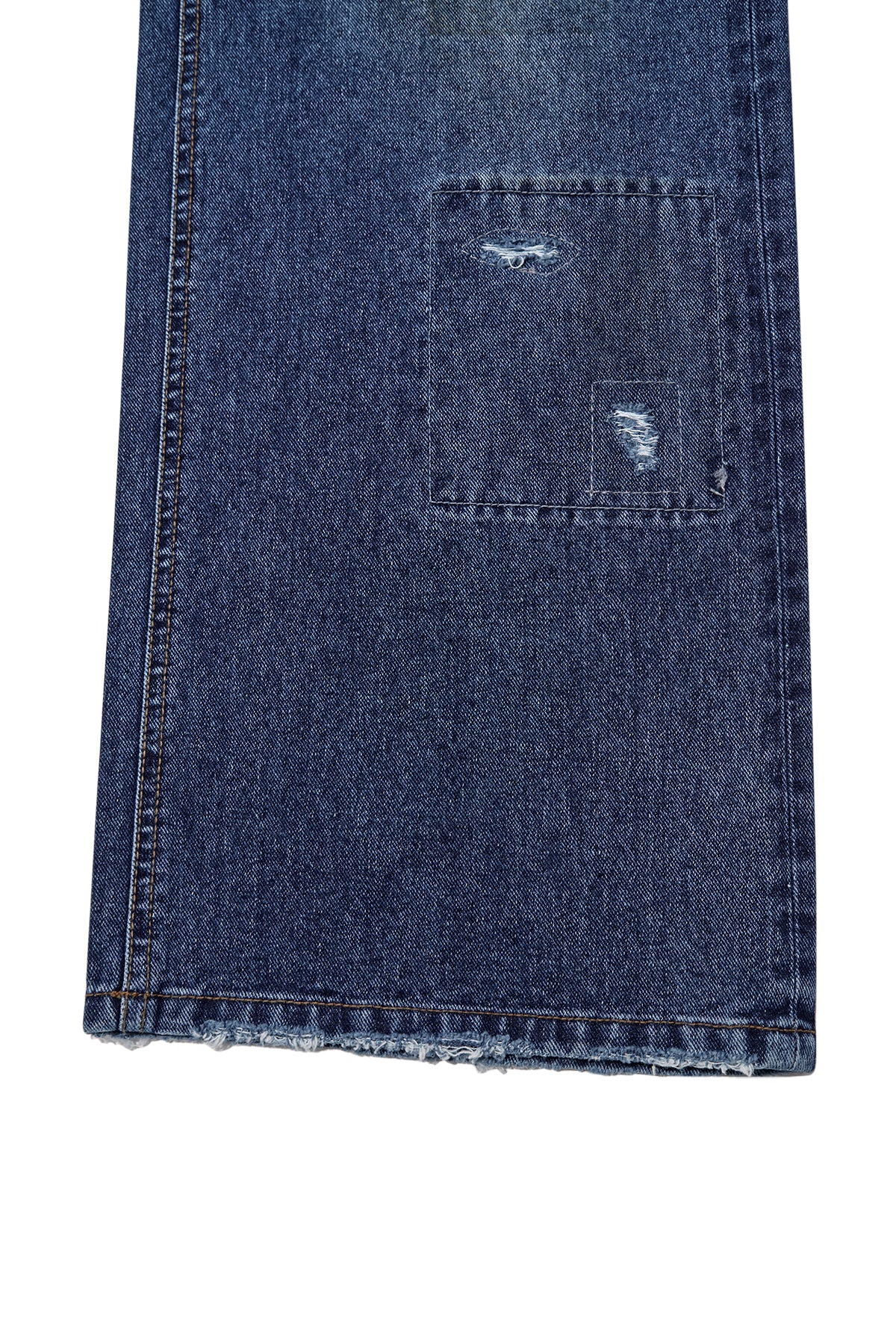 Matin Kim - Destroyed Vintage Wide Denim Pants (Blue) product image 5 | TRAB K-Fashion Australia