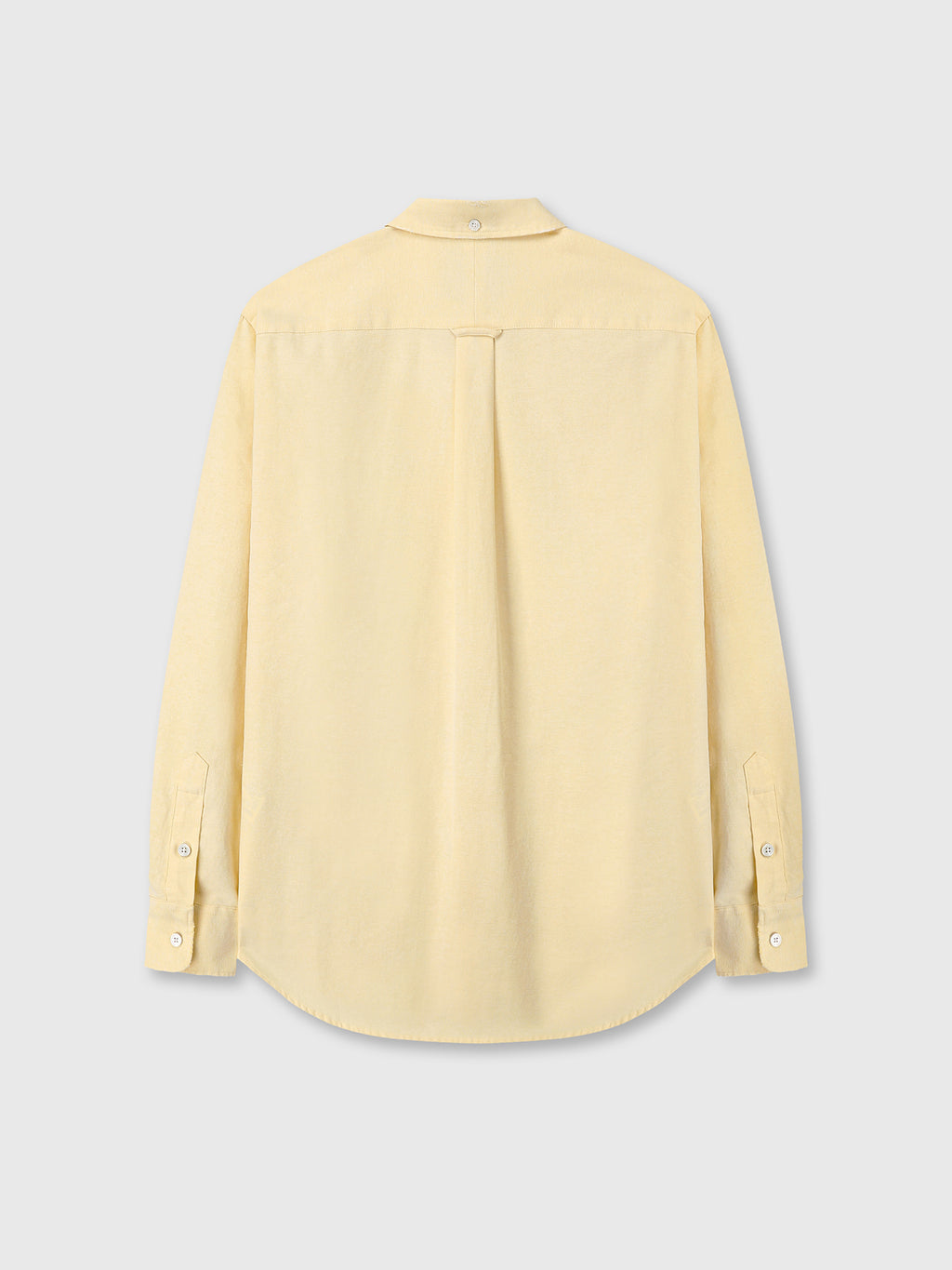 Tonywack - Cotton Lyocell Distressed Oxford Shirt (Pale Yellow) product image 8 | TRAB K-Fashion Australia