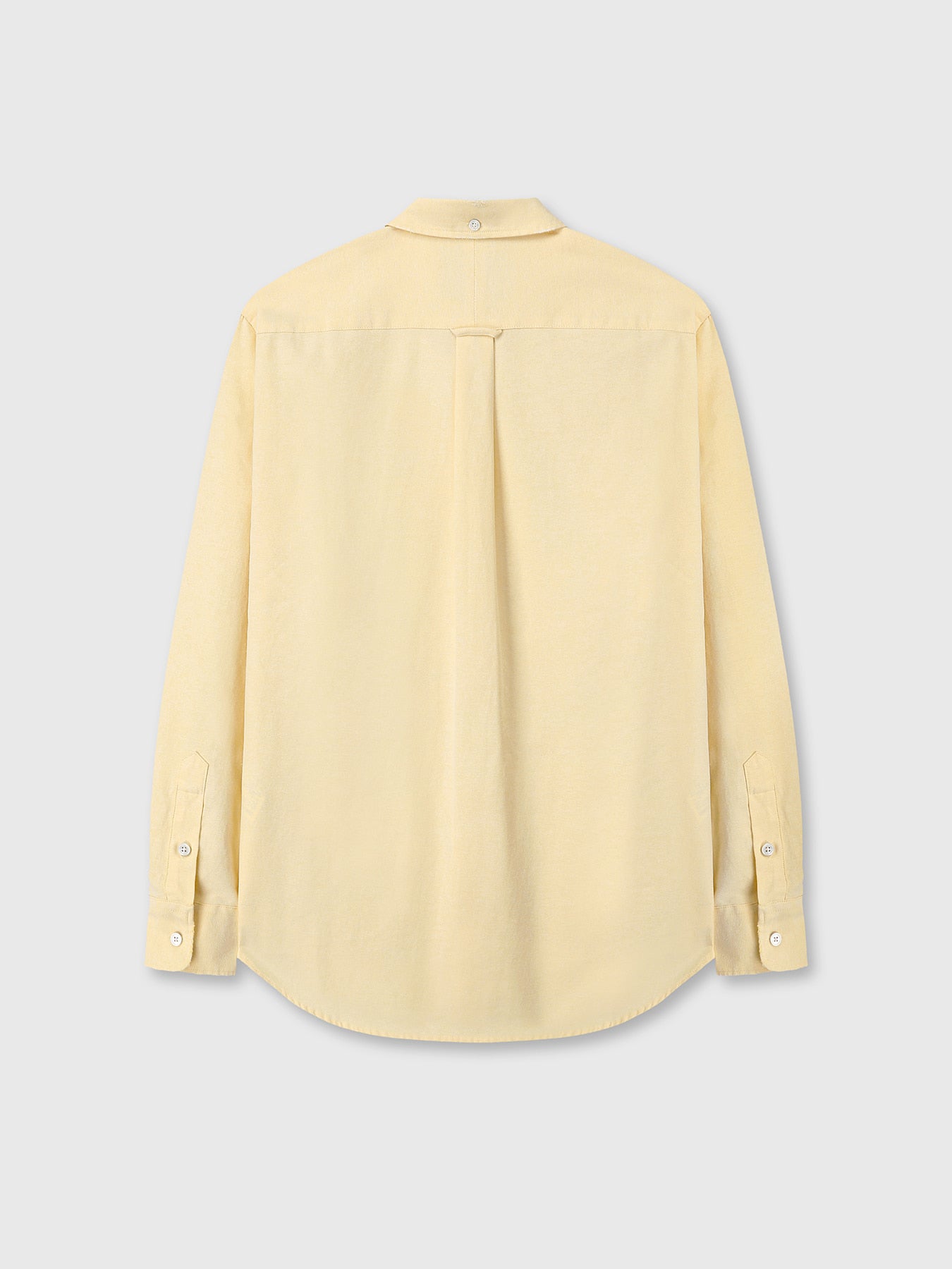 Tonywack - Cotton Lyocell Distressed Oxford Shirt (Pale Yellow) product image 7 | TRAB K-Fashion Australia