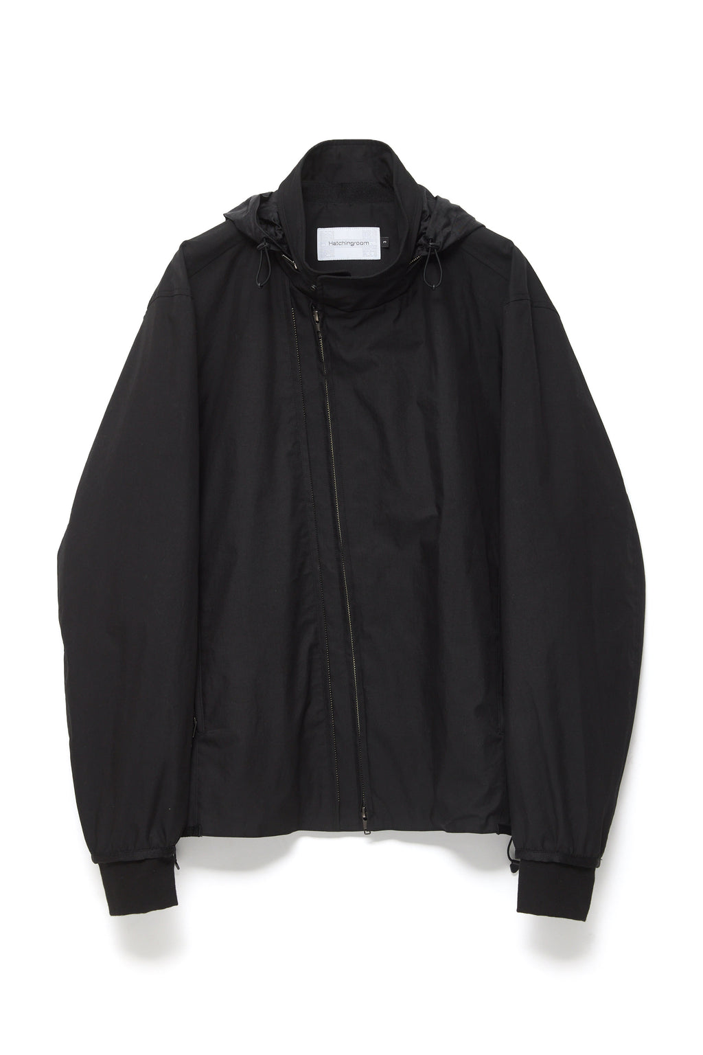 Hatchingroom - Diagonal Zip Jacket V2 (Black) product image 2 | TRAB K-Fashion Australia