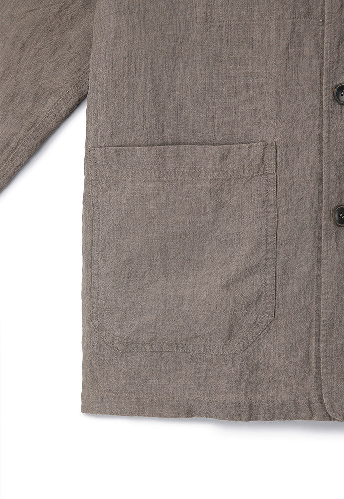Art if acts - Linen French Work Jacket (Wood) product image 12 | TRAB K-Fashion Australia