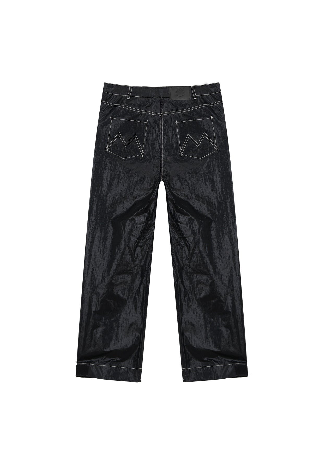 Matin Kim - Stitch Detailed Trucker Pants (Black) product image 2 | TRAB K-Fashion Australia
