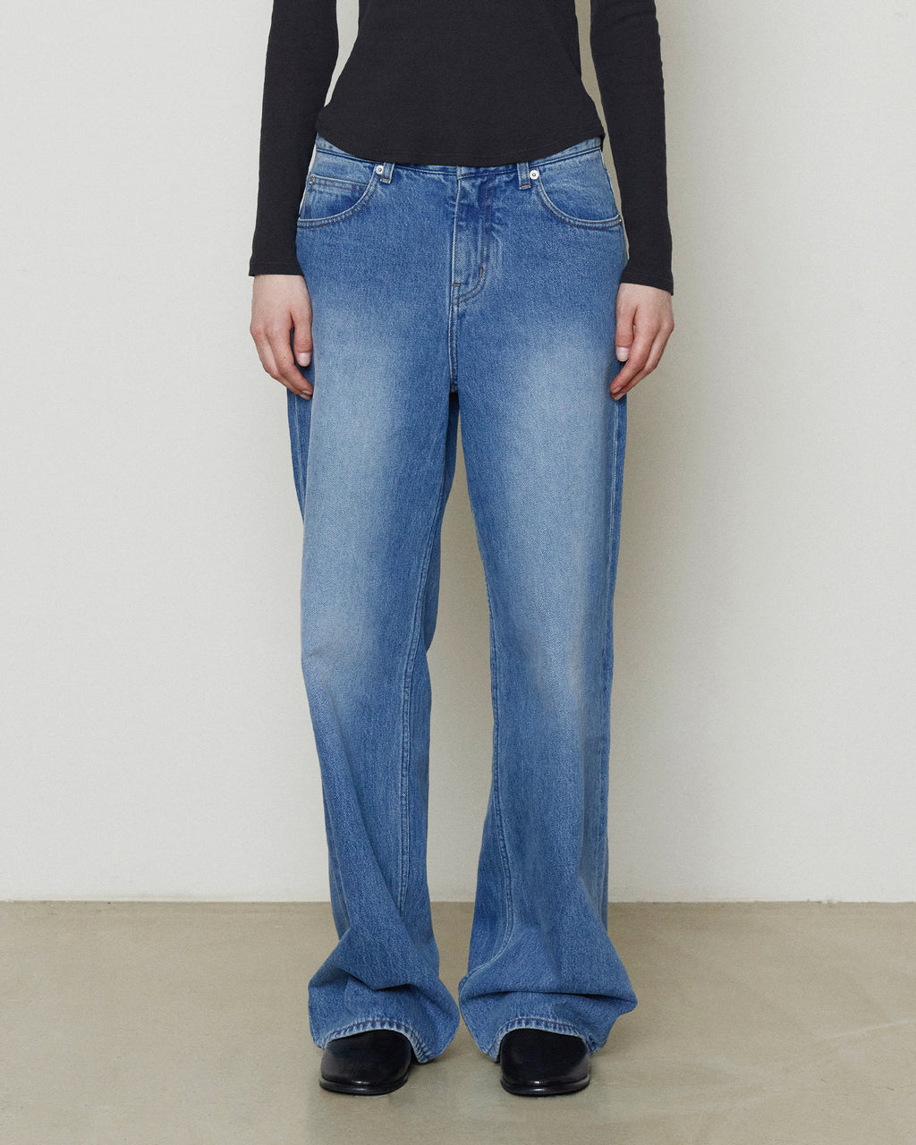 Brownyard - Low Rise Wide Denim (Blue) product image 3 | TRAB K-Fashion Australia