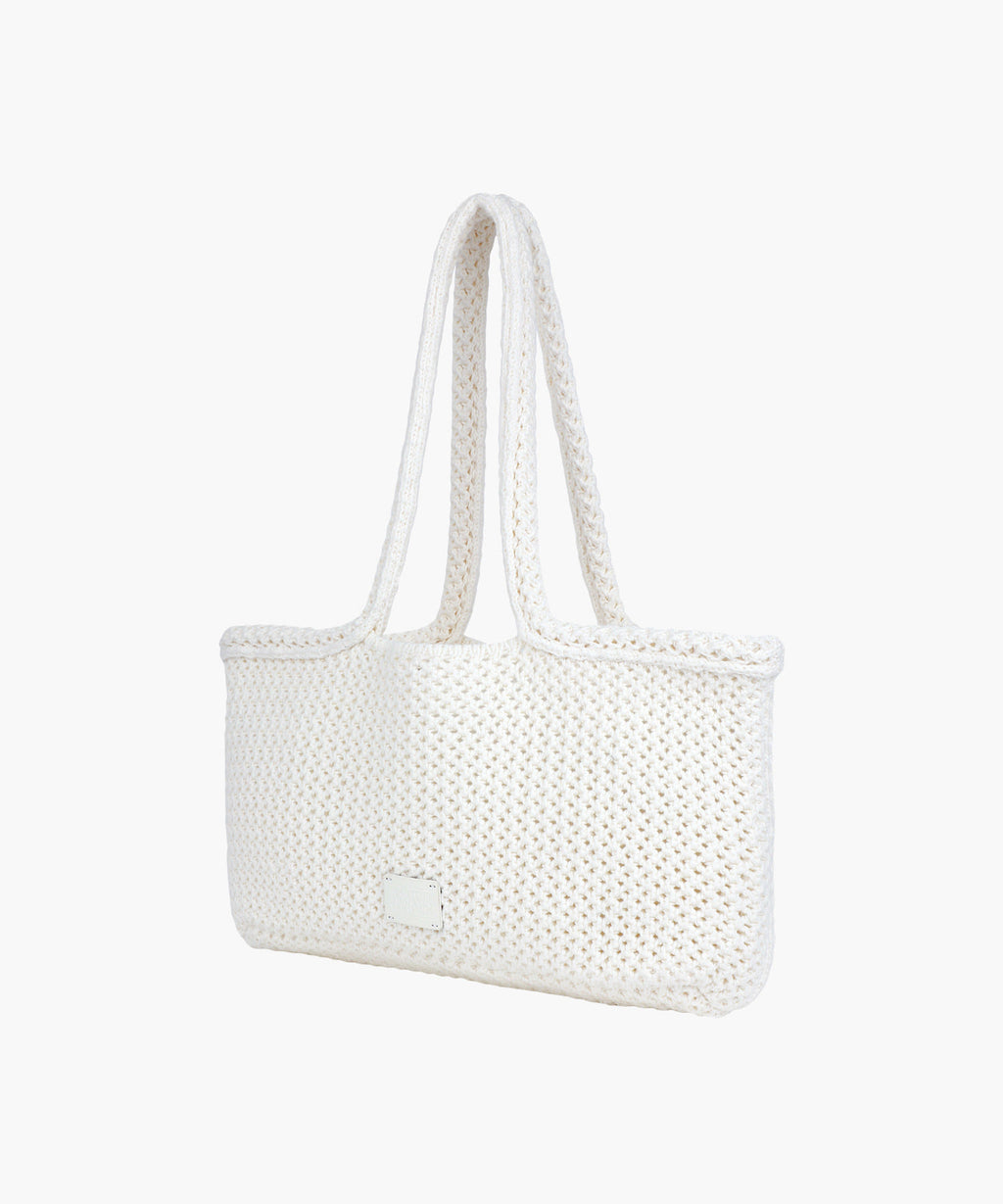 Marithe & Francois Girbaud - Classic Logo Net Shoulder Bag (Ivory) product image 2 | TRAB K-Fashion Australia
