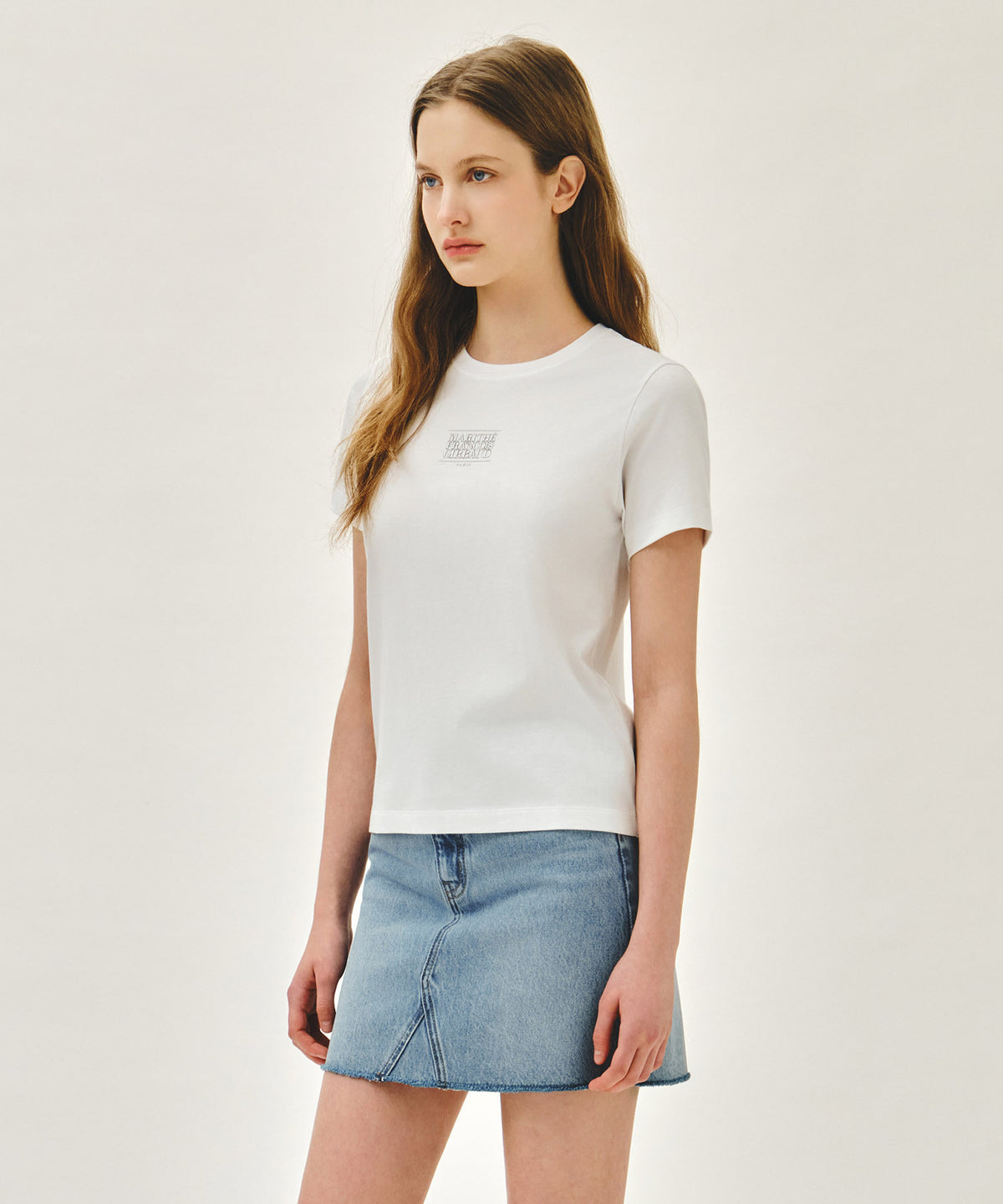Marithe & Francois Girbaud - Small Classic Logo Tee (White) product image 2 | TRAB K-Fashion Australia