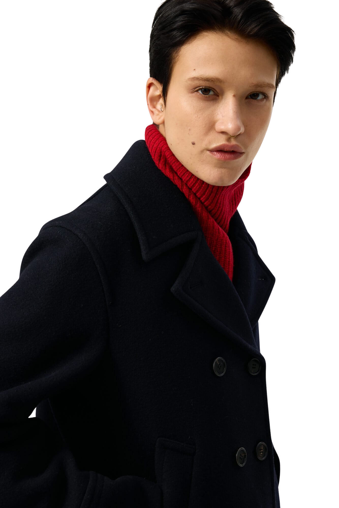 Kimhe Kim - Classic Pea Coat (Dark Navy) product image 8 | TRAB K-Fashion Australia