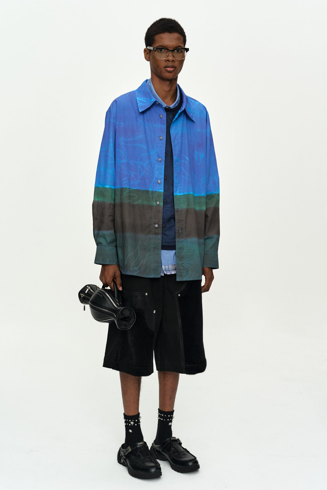 Andersson Bell - Rothco Gradient Printed Shirt (Blue) product image 3 | TRAB K-Fashion Australia