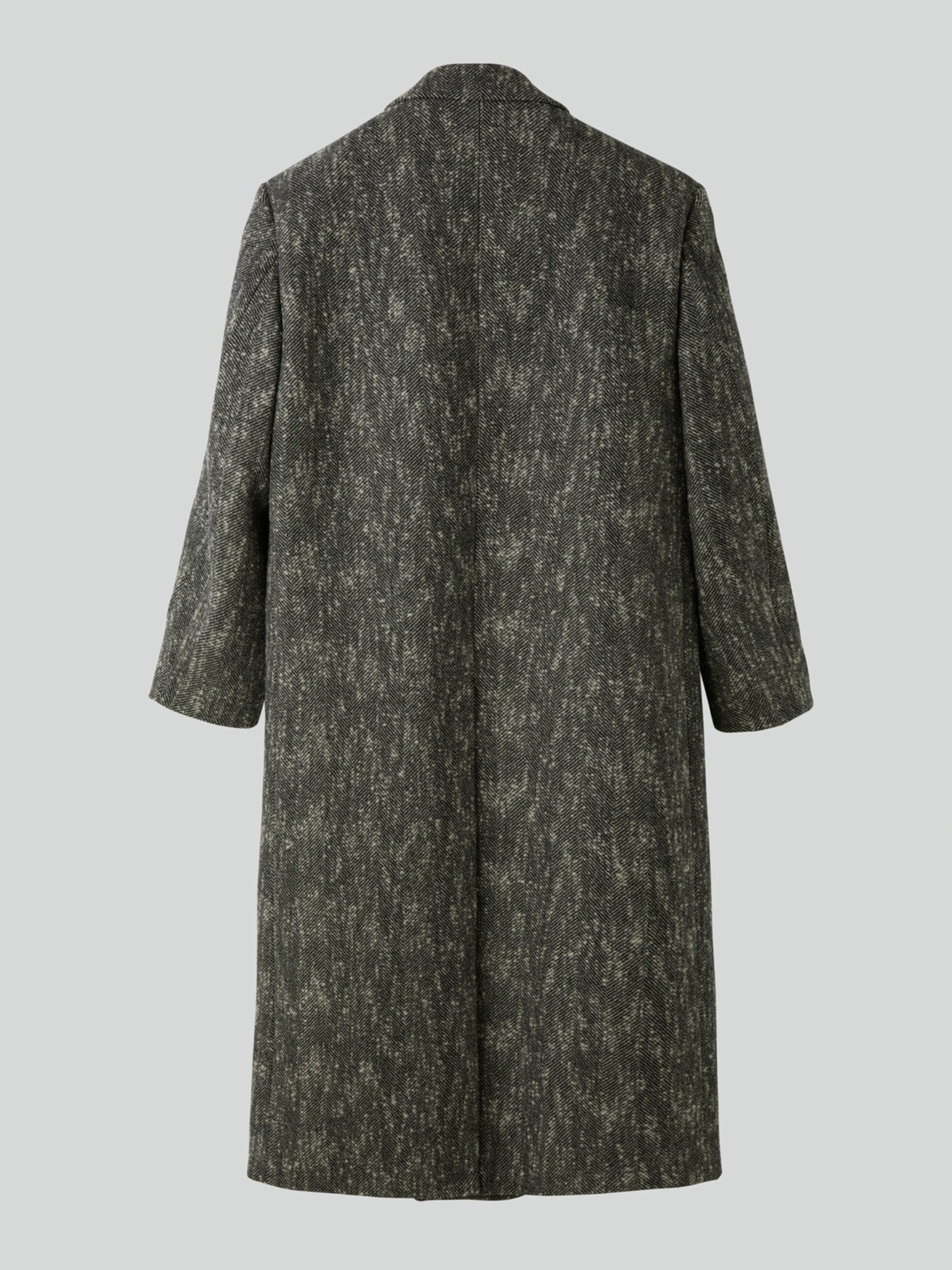 Recto - Herringbone Double Breasted Coat (Black) product image 8 | TRAB K-Fashion Australia