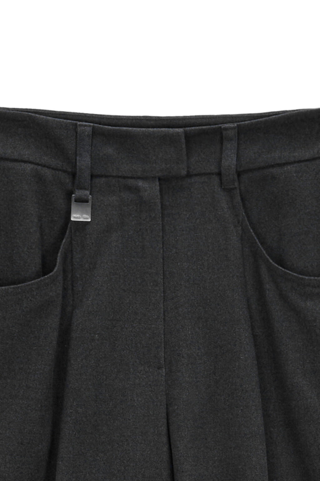 Matin Kim - Side Pleats Trouser (Charcoal) product image 3 | TRAB K-Fashion Australia