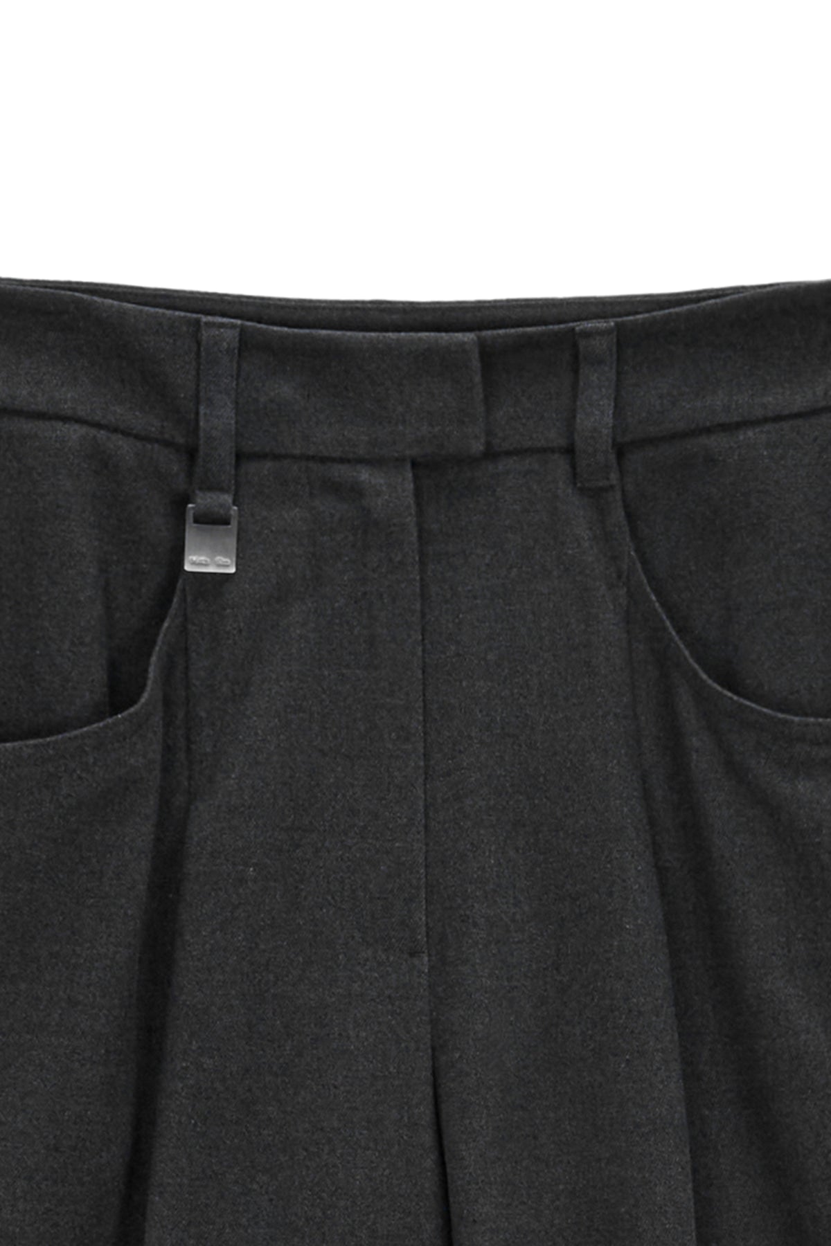 Matin Kim - Side Pleats Trouser (Charcoal) product image 3 | TRAB K-Fashion Australia
