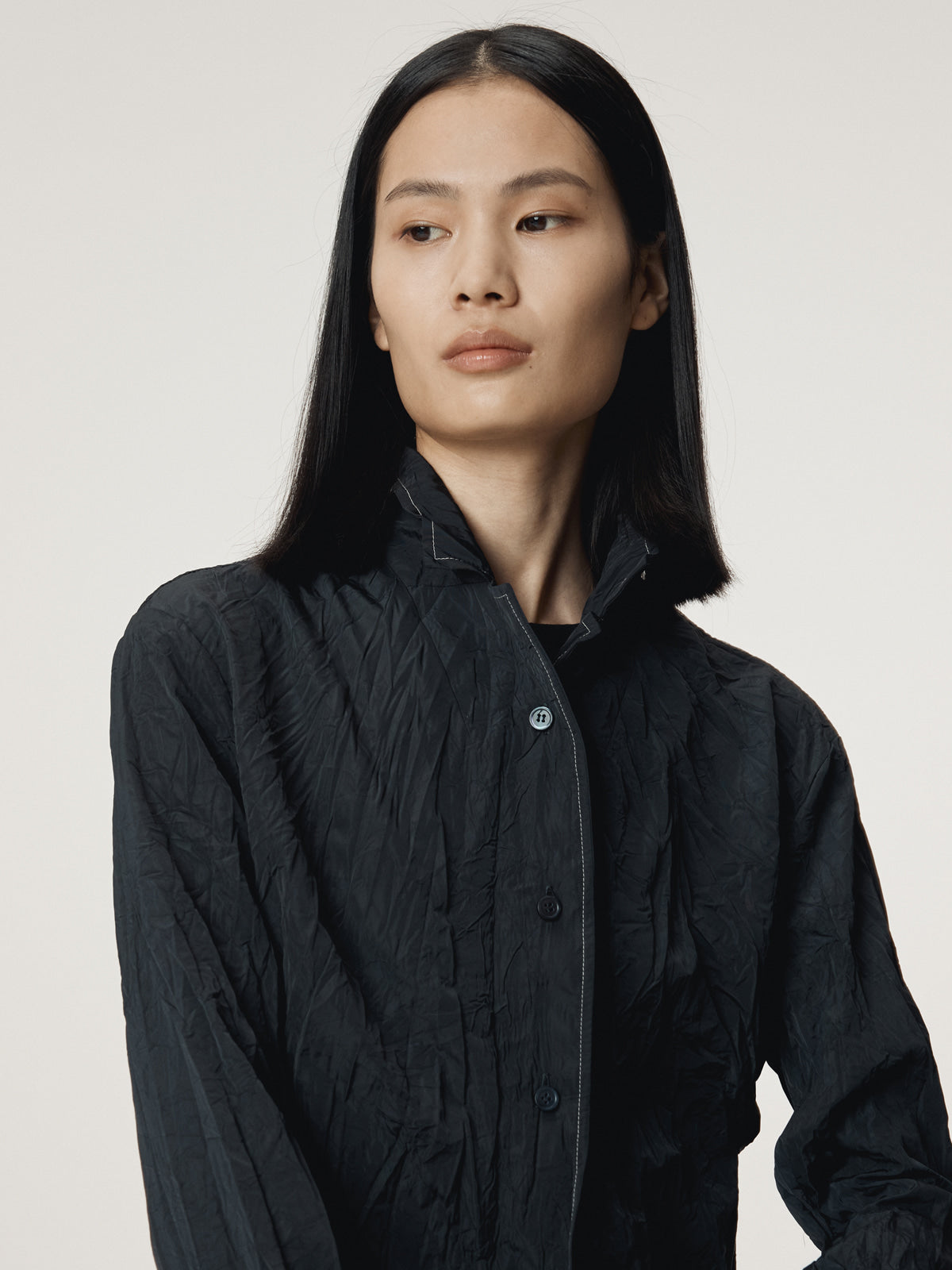Recto - Whole Crease Blouse (Dark Navy) product image 8 | TRAB K-Fashion Australia