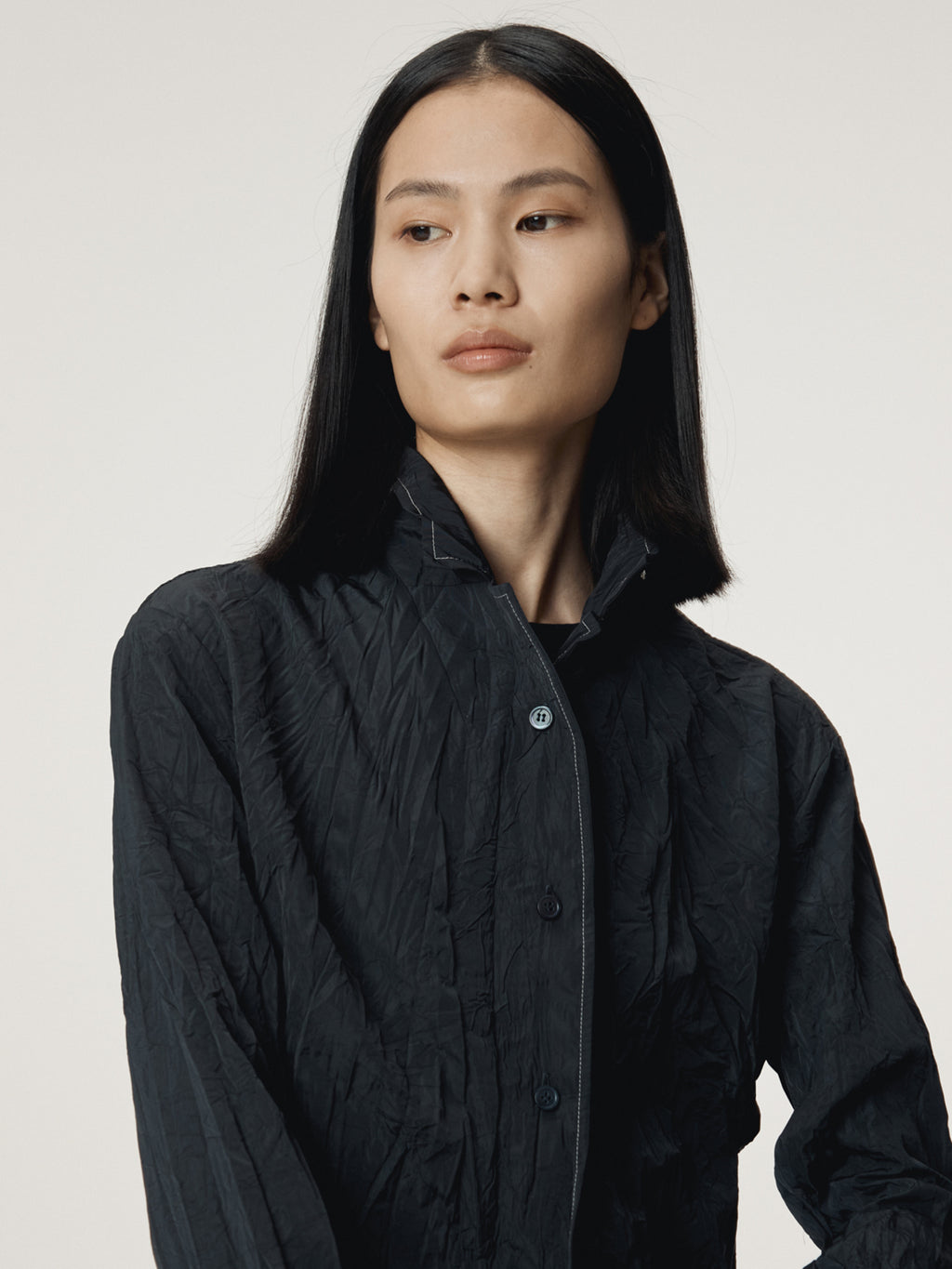 Recto - Whole Crease Blouse (Dark Navy) product image 8 | TRAB K-Fashion Australia