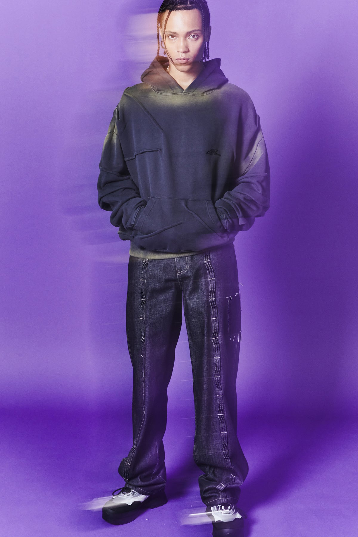 Andersson Bell - Mardro Gradient Hoodie (Charcoal) product image 5 | TRAB K-Fashion Australia