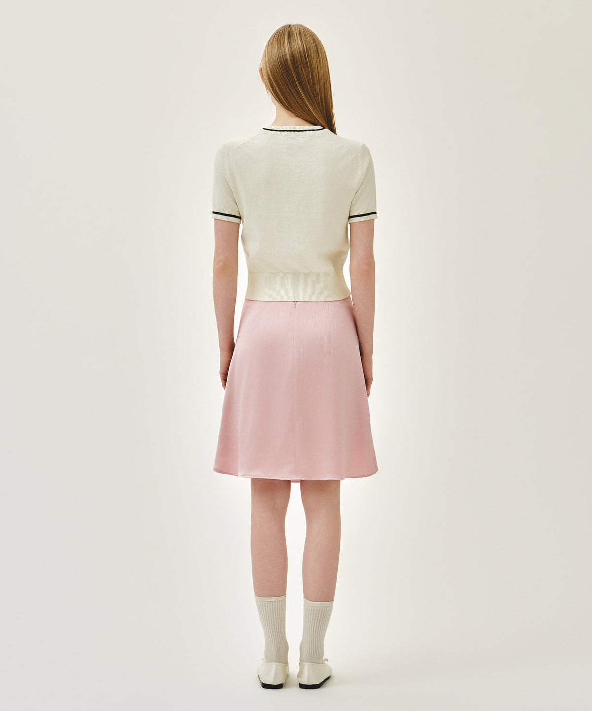 Marithe & Francois Girbaud - Satin Skirt (Light Pink) product image 5 | TRAB K-Fashion Australia