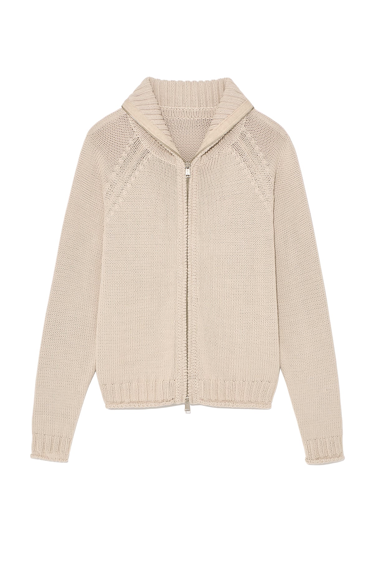 Matin Kim - Applique Logo Patch Knit Zip Up (Black) product image 17 | TRAB K-Fashion Australia