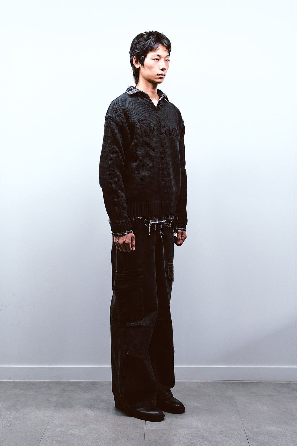 Deinet - Chain Denim M51 Cargo Pants (Black) product image 6 | TRAB K-Fashion Australia