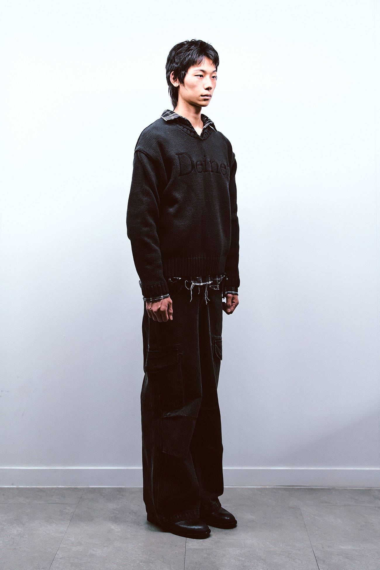 Deinet - Chain Denim M51 Cargo Pants (Black) product image 6 | TRAB K-Fashion Australia