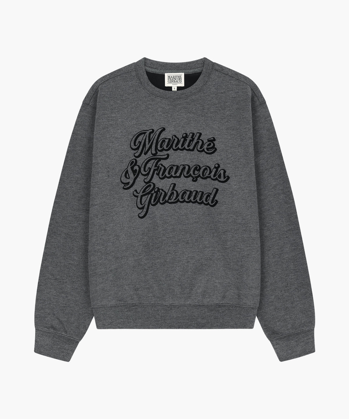 Marithe & Francois Girbaud - Drawing Logo Sakariba Sweatshirt (Heather Charcoal) product image 5 | TRAB K-Fashion Australia