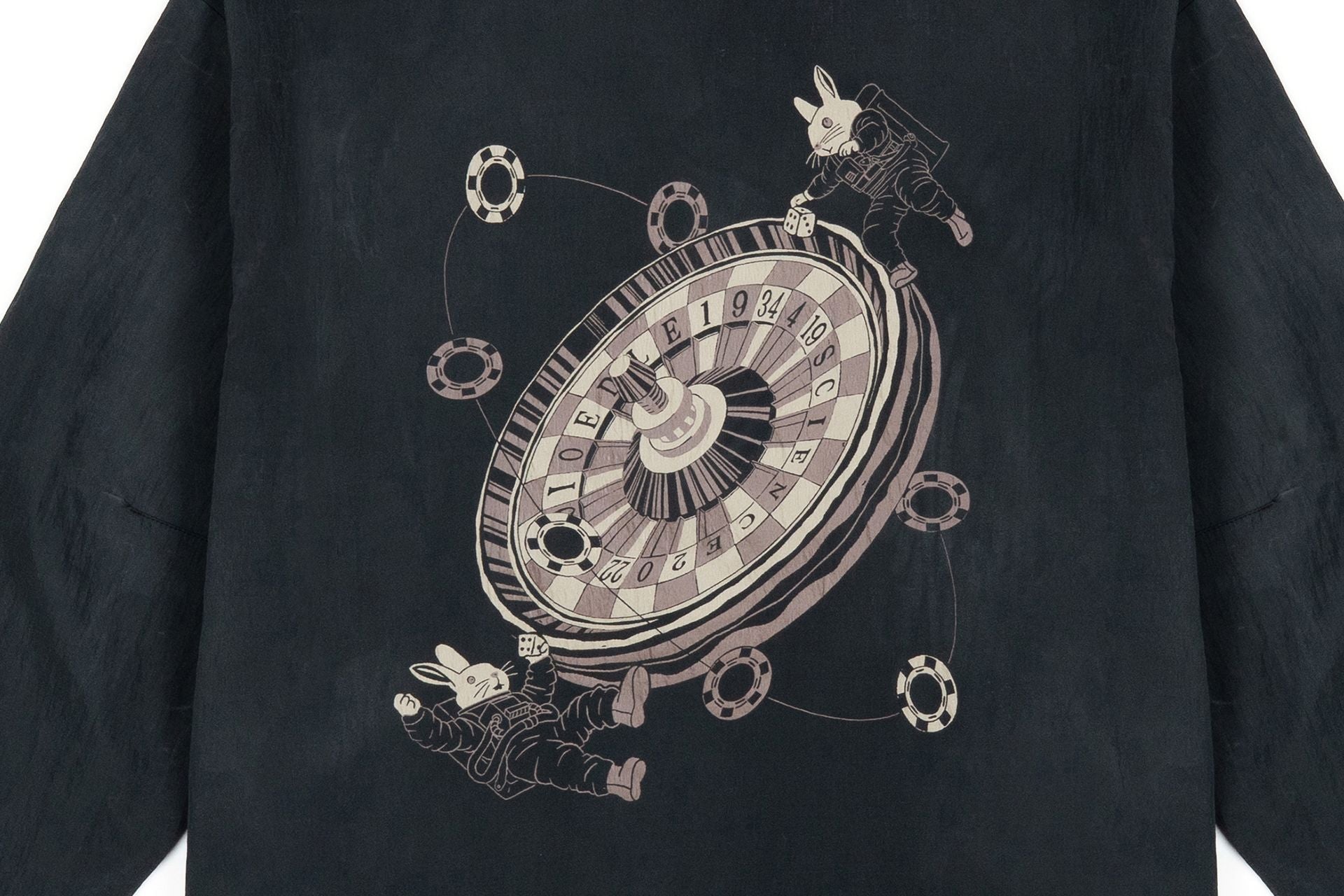 Ioedle - Zero Gravity Casino Windbreaker (Black) product image 5 | TRAB K-Fashion Australia