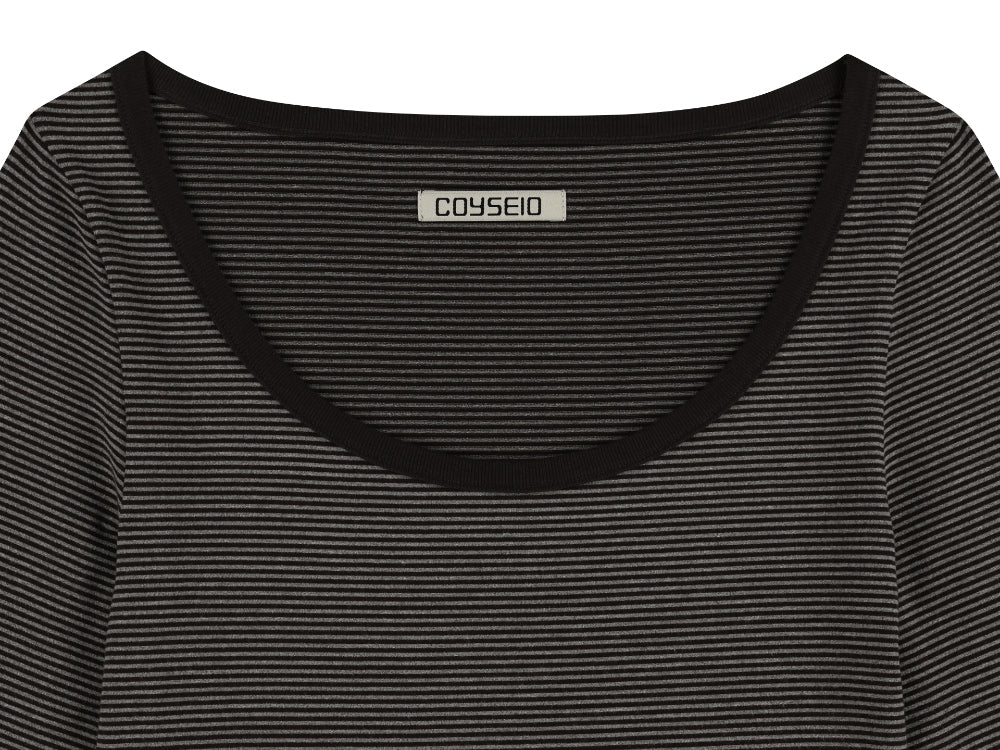 Coyseio - Coy Stripe Dress (Brown) product image 17 | TRAB K-Fashion Australia