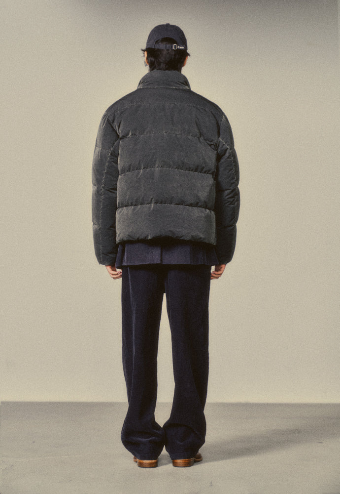 Art if acts - Garment Washed Puffer Down Jacket (Faded Black) product image 4 | TRAB K-Fashion Australia