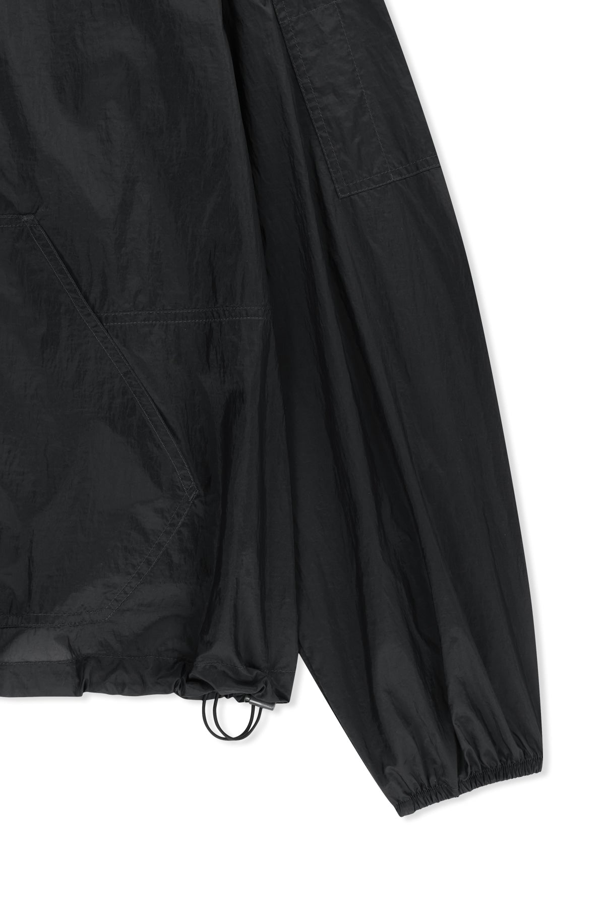 Matin Kim - Back Logo Hoody Windbreaker (Charcoal) product image 4 | TRAB K-Fashion Australia