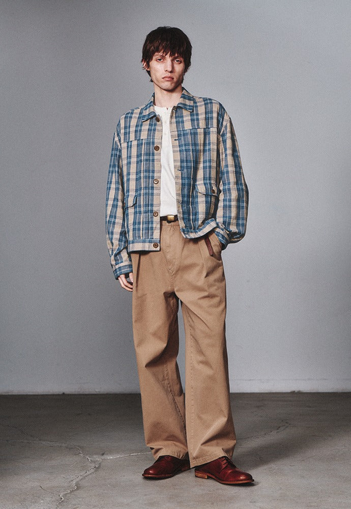 Art if acts - Vintage Check Trucker (Vintage Blue) product image 1 | TRAB K-Fashion Australia