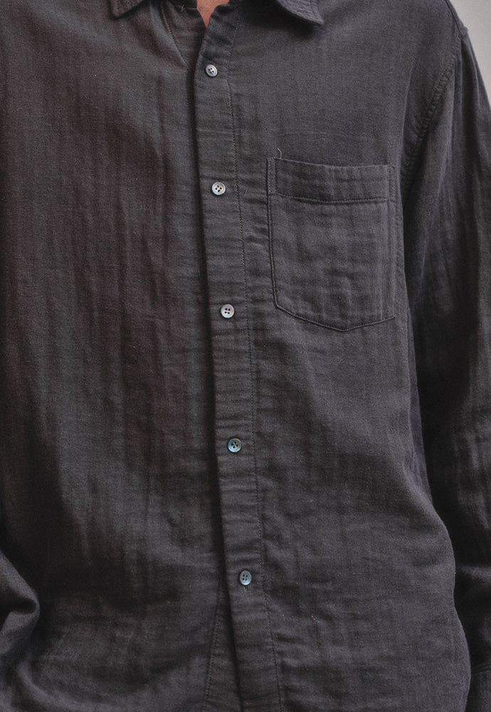 Art if acts - Washed Gauze Shirt (Charcoal) product image 3 | TRAB K-Fashion Australia