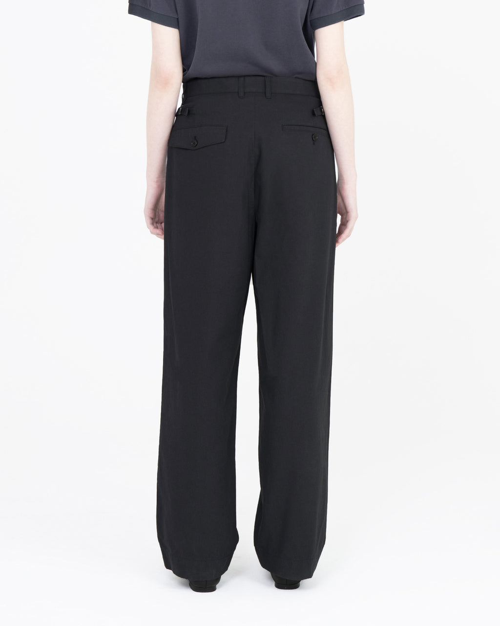 Brownyard - Loose Tapered Cotton Pants (Black) product image 2 | TRAB K-Fashion Australia