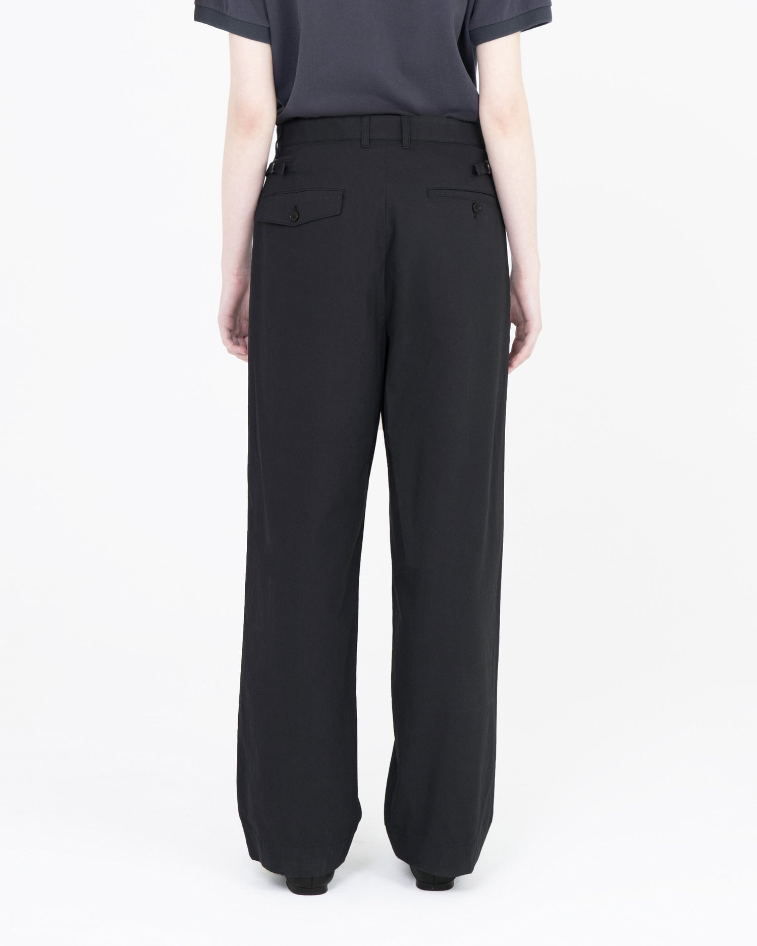 Brownyard - Loose Tapered Cotton Pants (Black) product image 2 | TRAB K-Fashion Australia