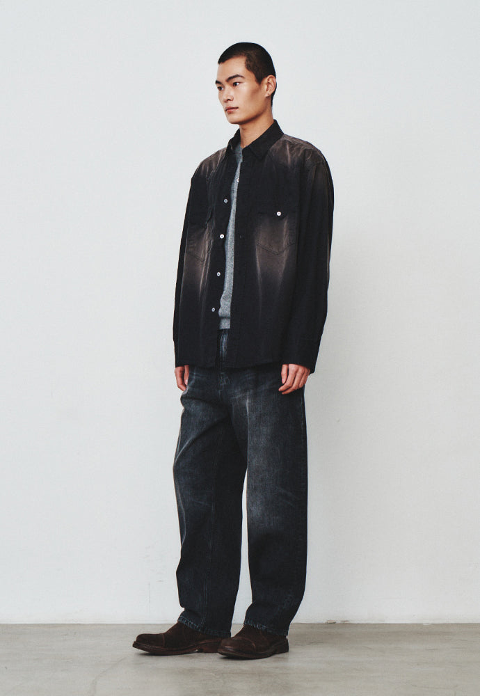 Art if acts - Vintage Western Shirt (Faded Black) product image 2 | TRAB K-Fashion Australia