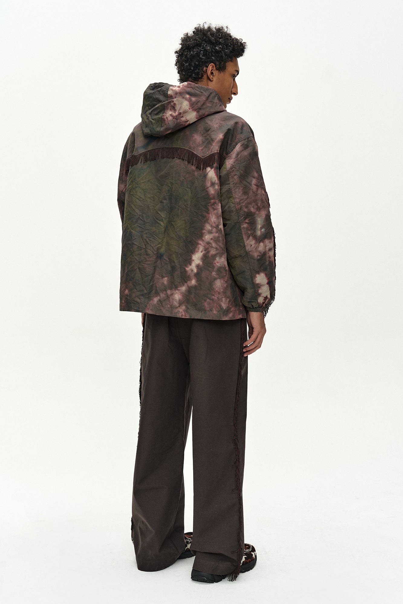 Andersson Bell - Andersson Bell X Brain Dead Tie-Dyed Hooded Jumper (Brown) product image 4 | TRAB K-Fashion Australia