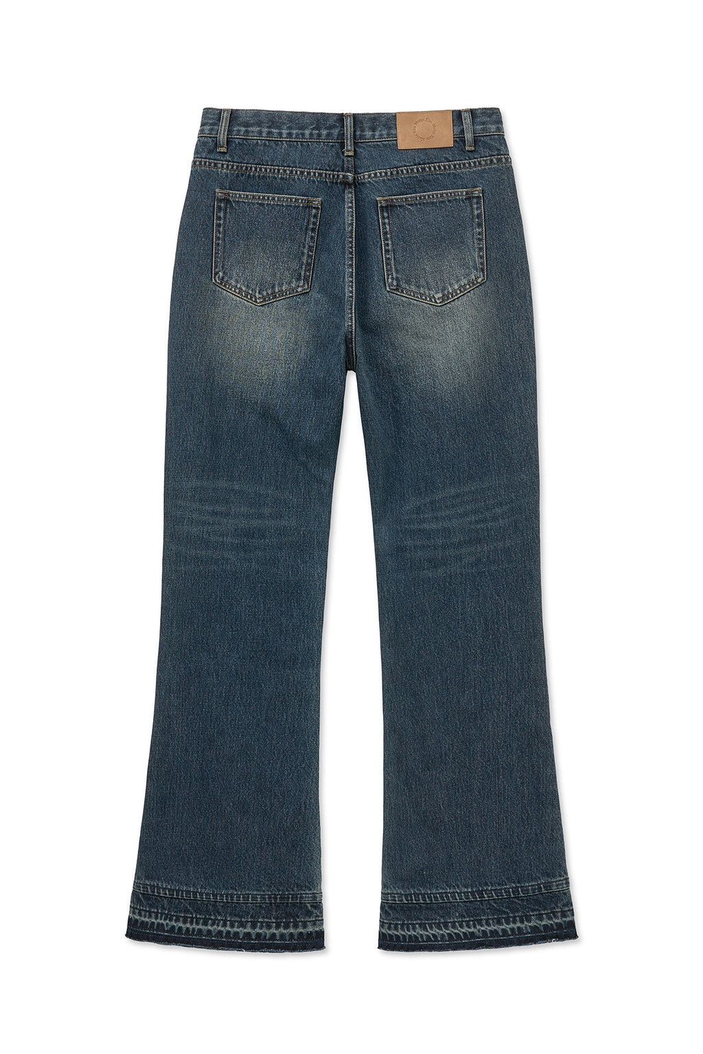 Matin Kim - Washed Flare Denim Pants (Blue) product image 2 | TRAB K-Fashion Australia