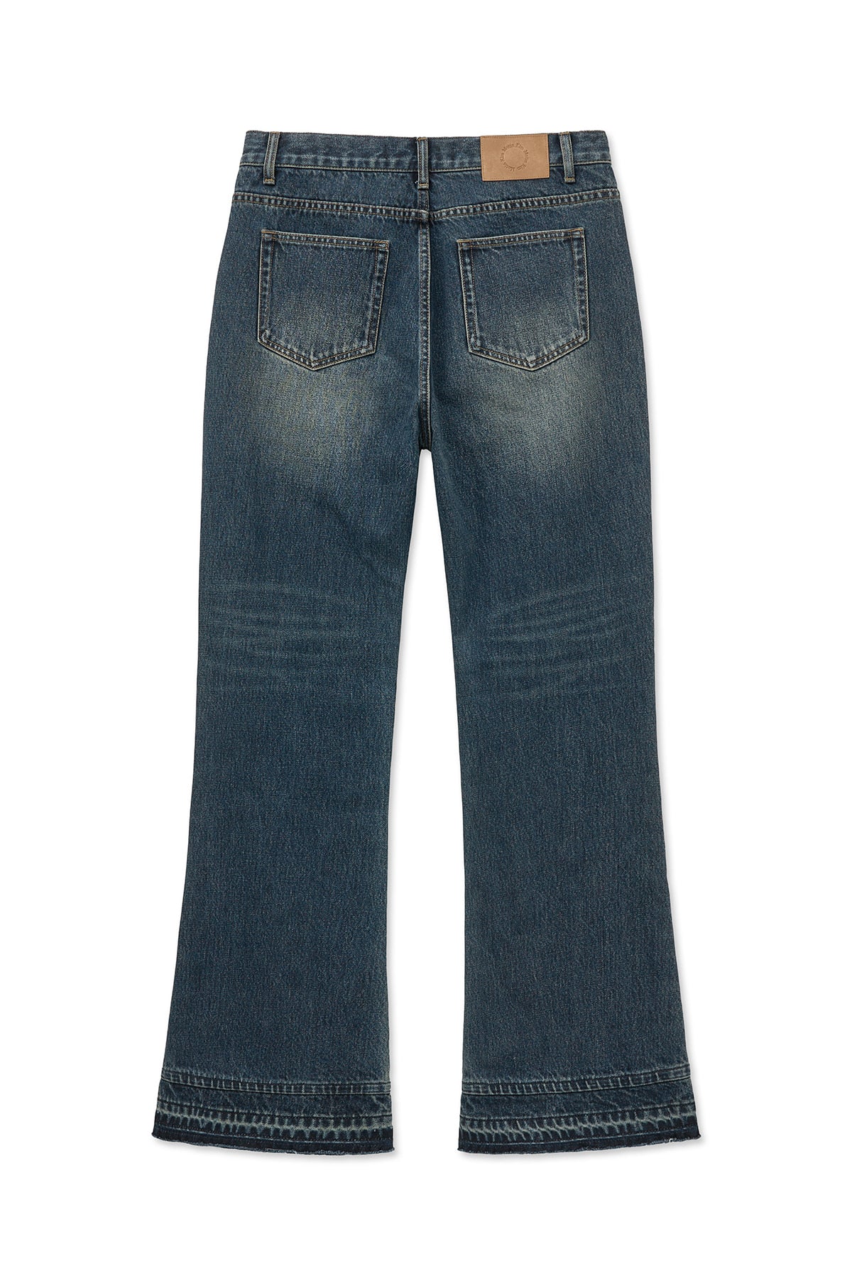 Matin Kim - Washed Flare Denim Pants (Blue) product image 2 | TRAB K-Fashion Australia