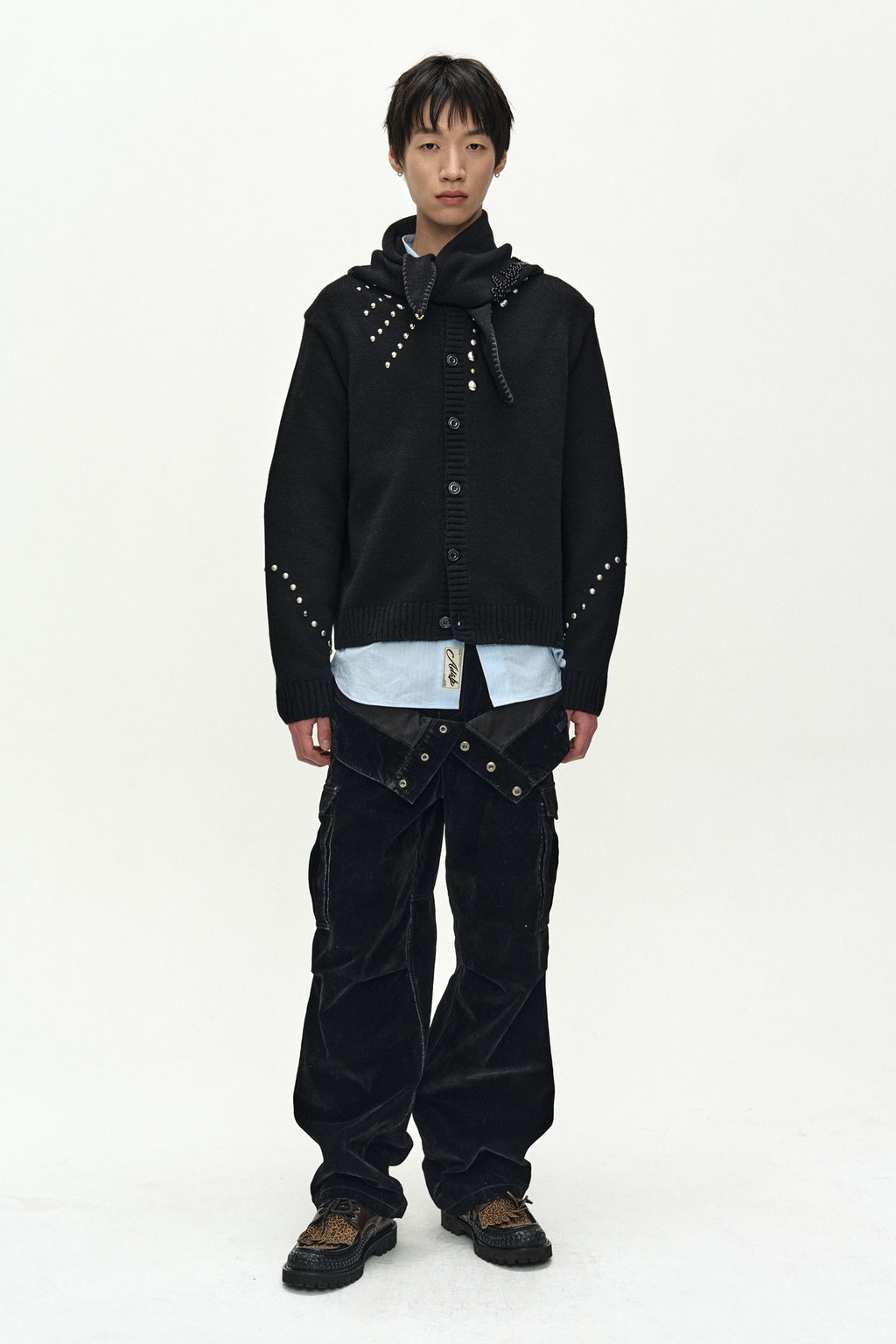 Andersson Bell - Roghen Studded Cardigan (Black) product image 3 | TRAB K-Fashion Australia