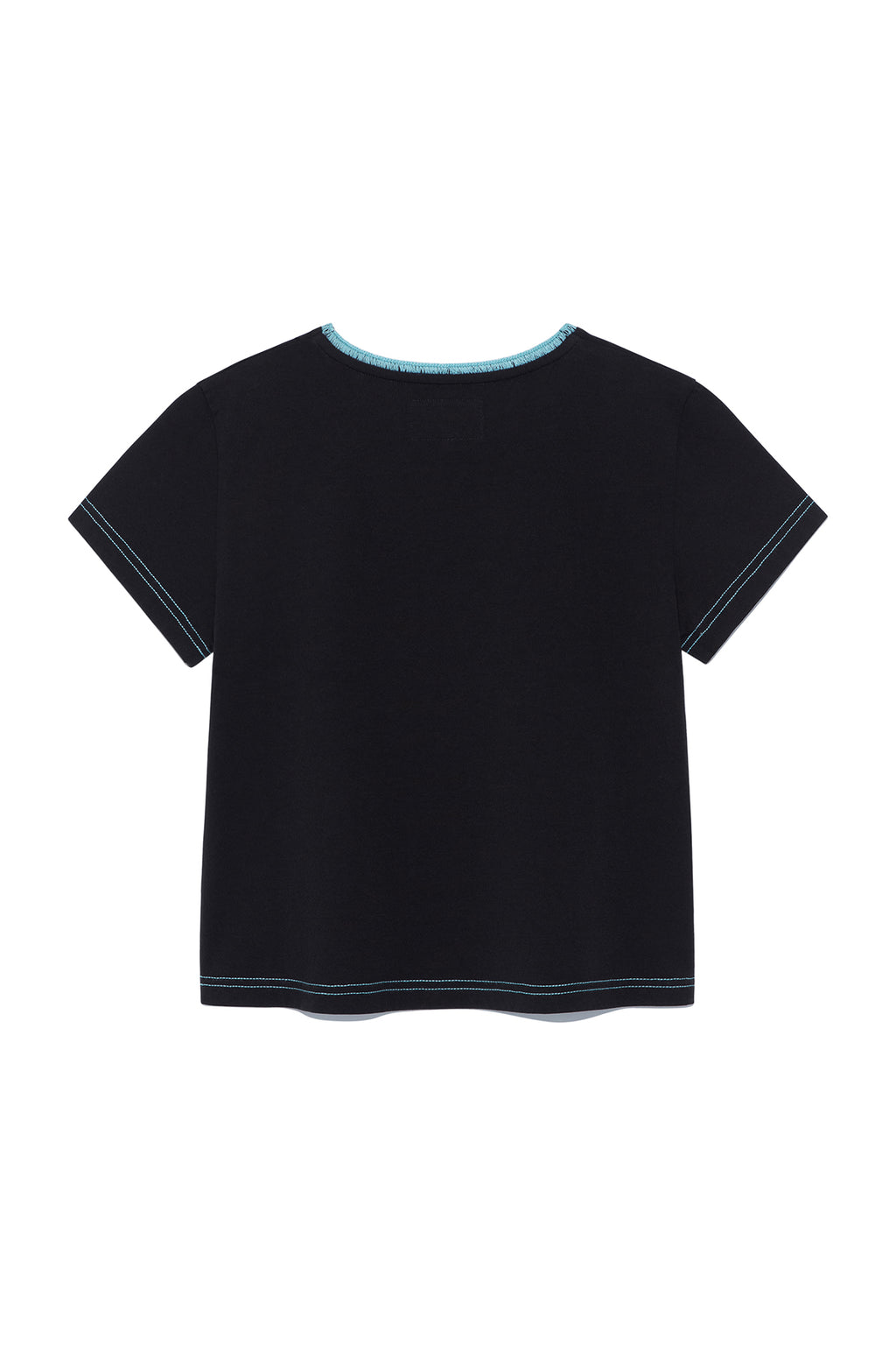 Matin Kim - Color Point Arch Logo Top (Black) product image 2 | TRAB K-Fashion Australia