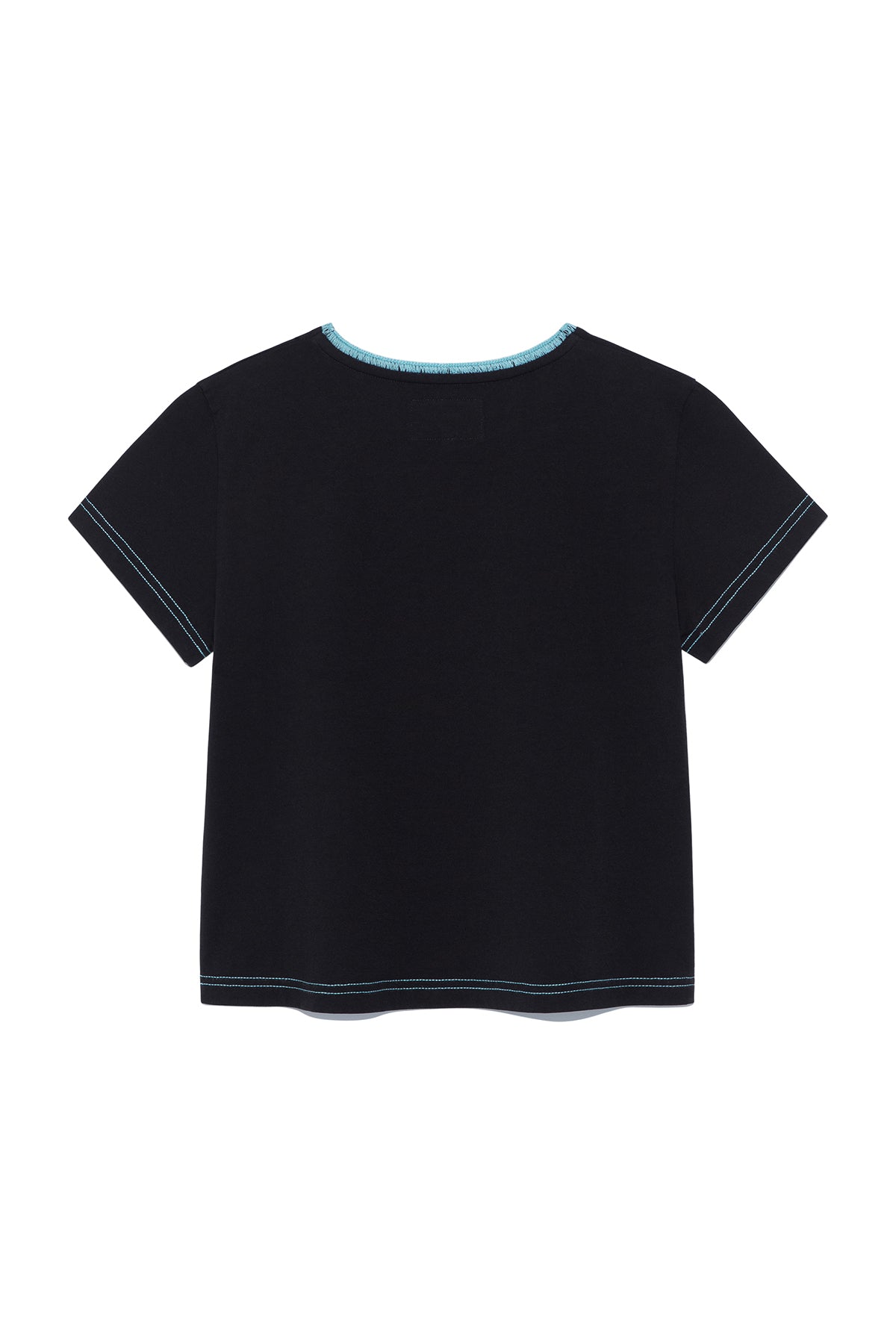 Matin Kim - Color Point Arch Logo Top (Black) product image 2 | TRAB K-Fashion Australia