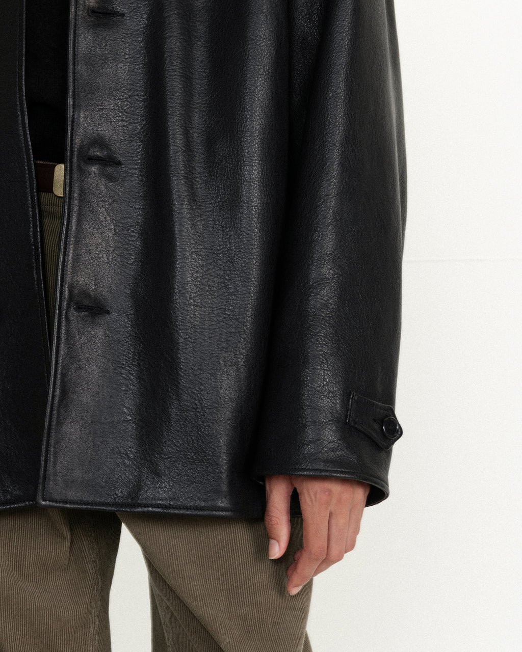 Brownyard - Leather Car Coat (Black) product image 4 | TRAB K-Fashion Australia